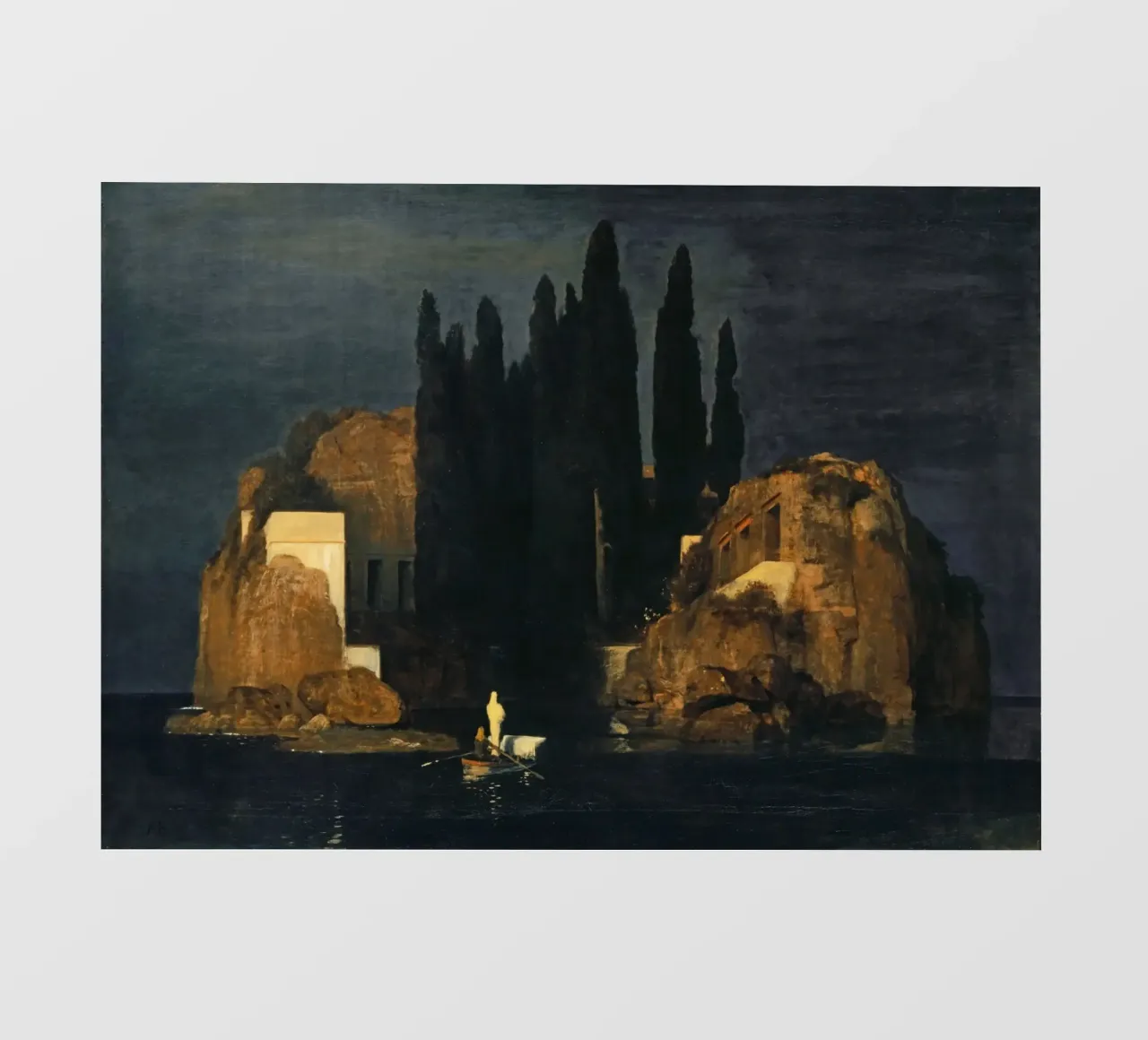 Arnold Böcklin - L'isola dei morti (1880) telo in pvc da William Store