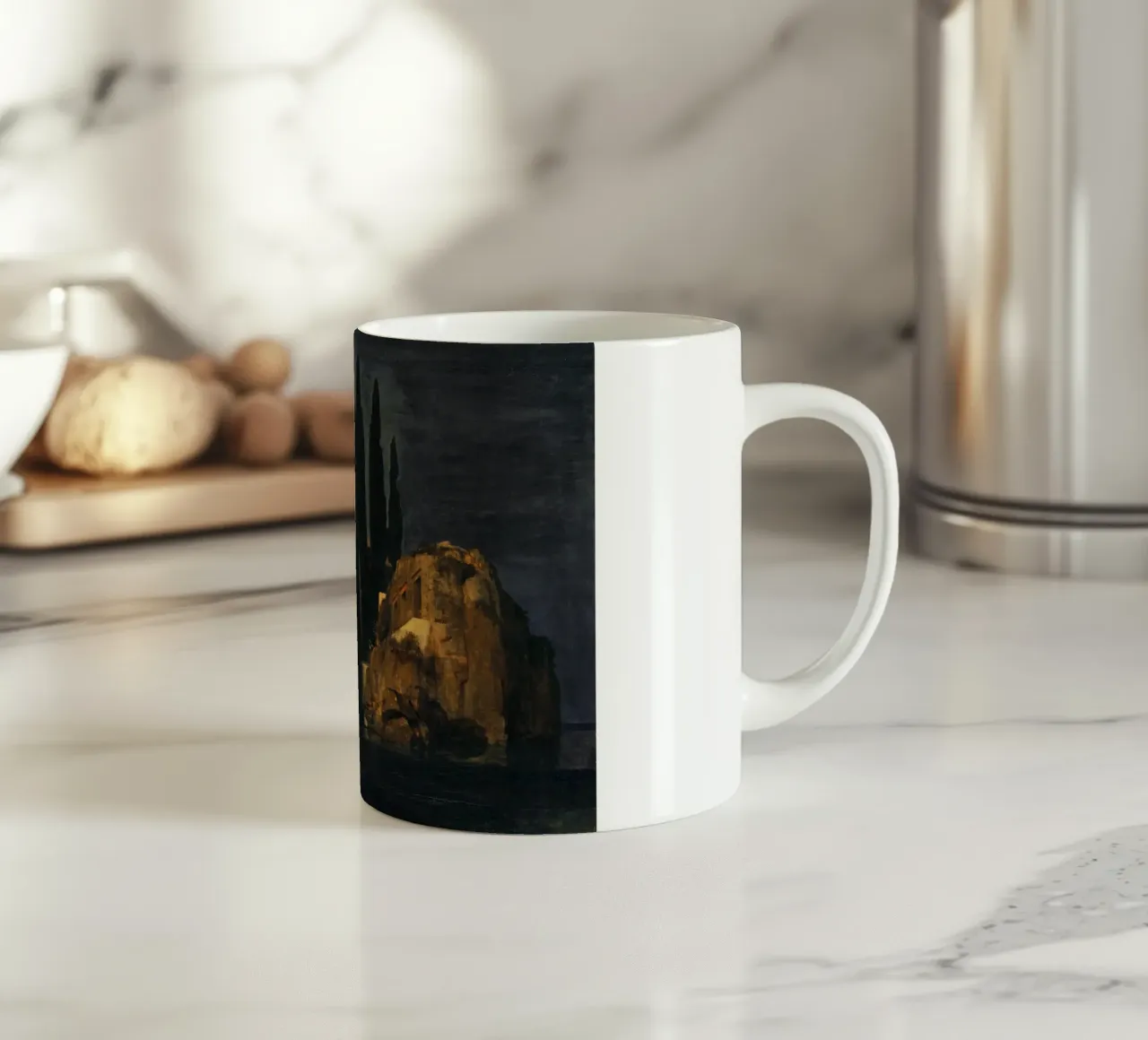 Arnold Böcklin - L'isola dei morti (1880) tazza in ceramica da William Store