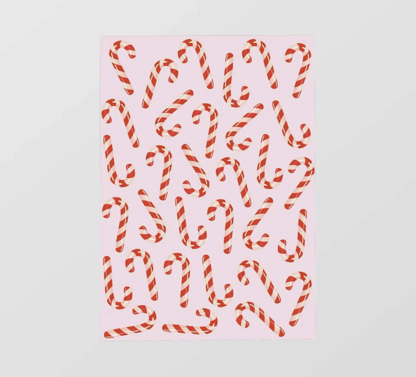Candy canes pattern pellicola backlit da Happypatterns