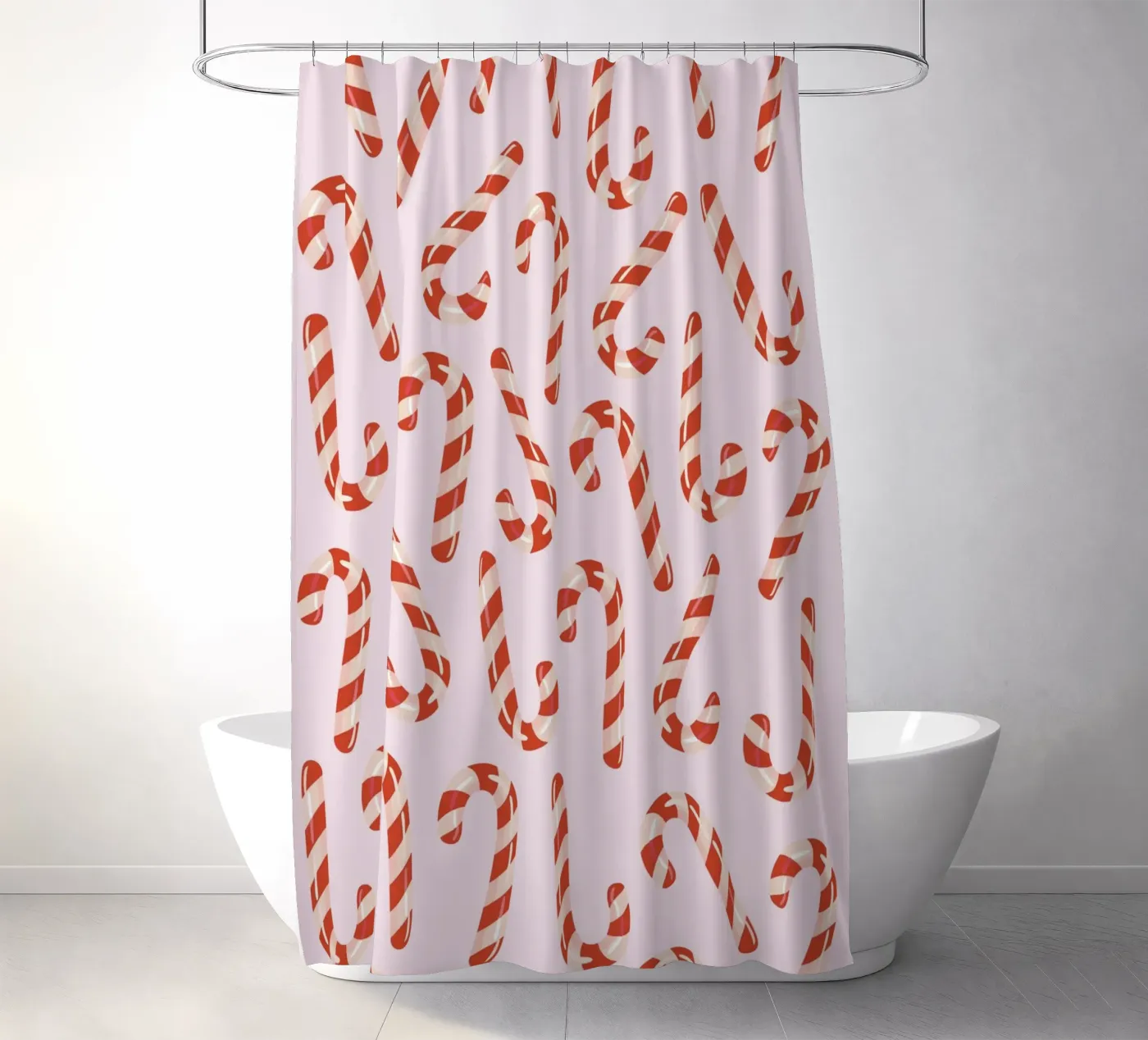 Candy canes pattern Duschvorhang von Happypatterns