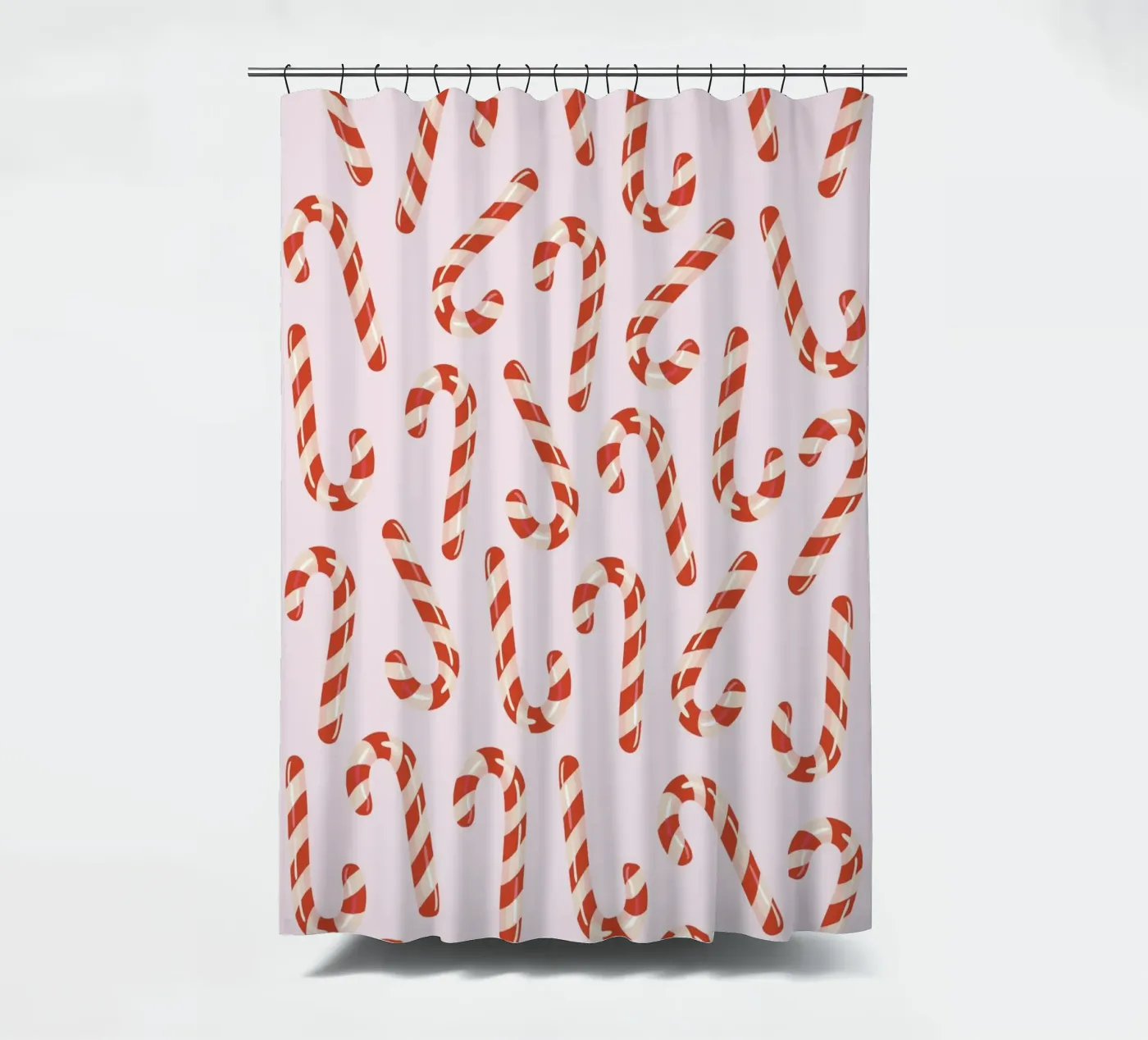 Candy canes pattern Duschvorhang von Happypatterns