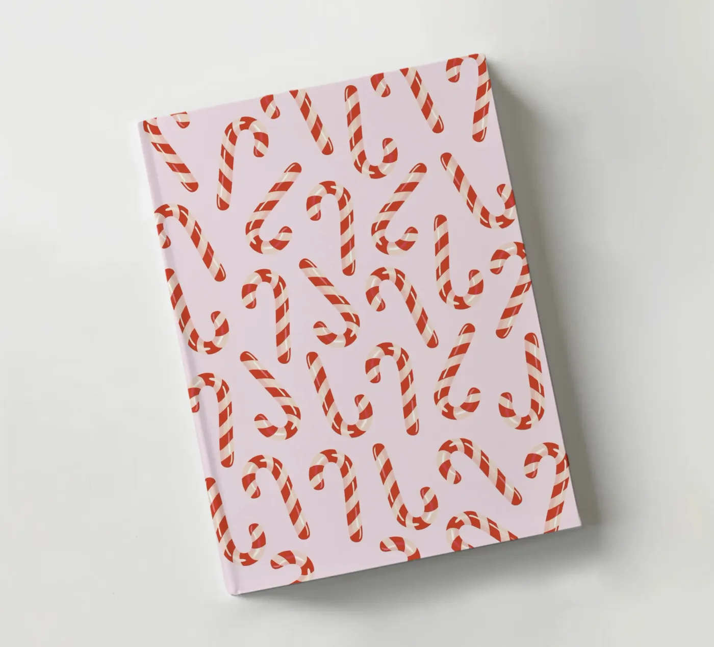 Candy canes pattern notebook by Happypatterns
