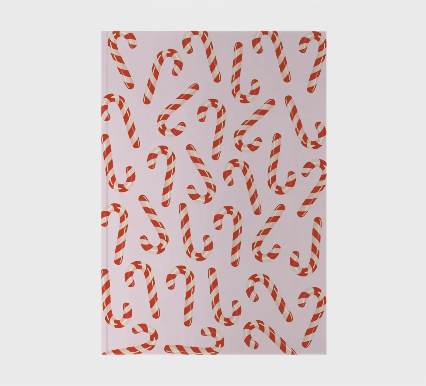 Candy canes pattern notebook by Happypatterns
