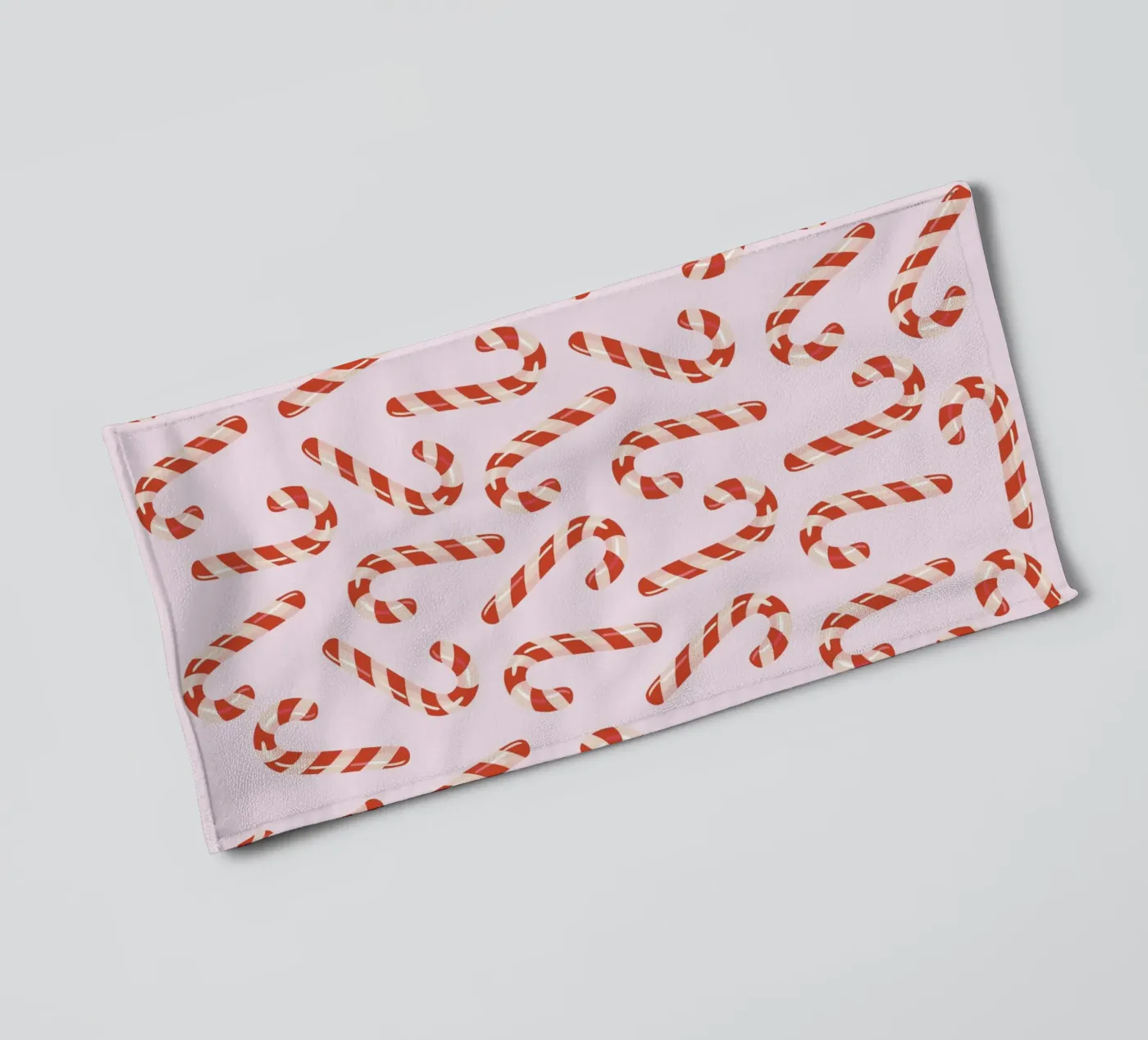 Candy canes pattern Handtuch von Happypatterns
