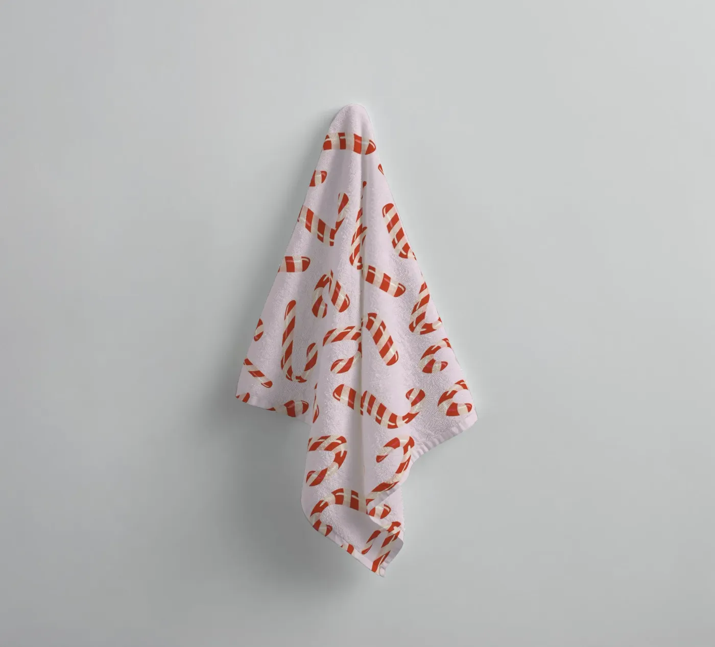 Candy canes pattern Handtuch von Happypatterns