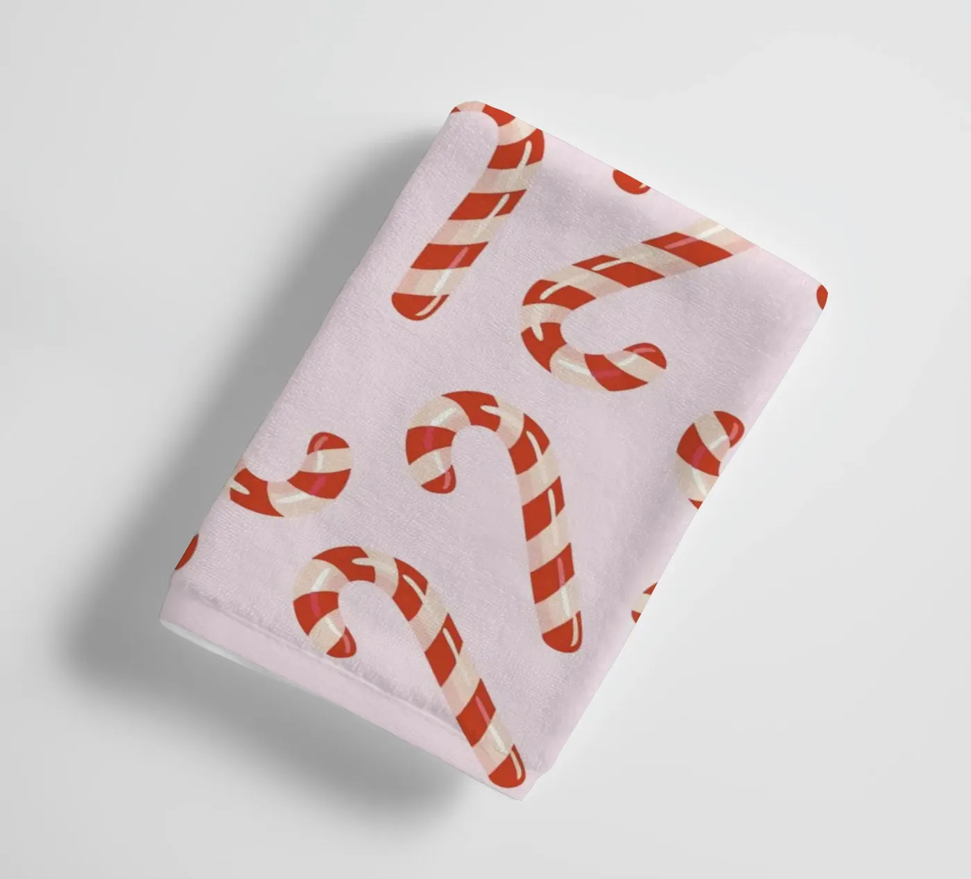 Candy canes pattern Handtuch von Happypatterns