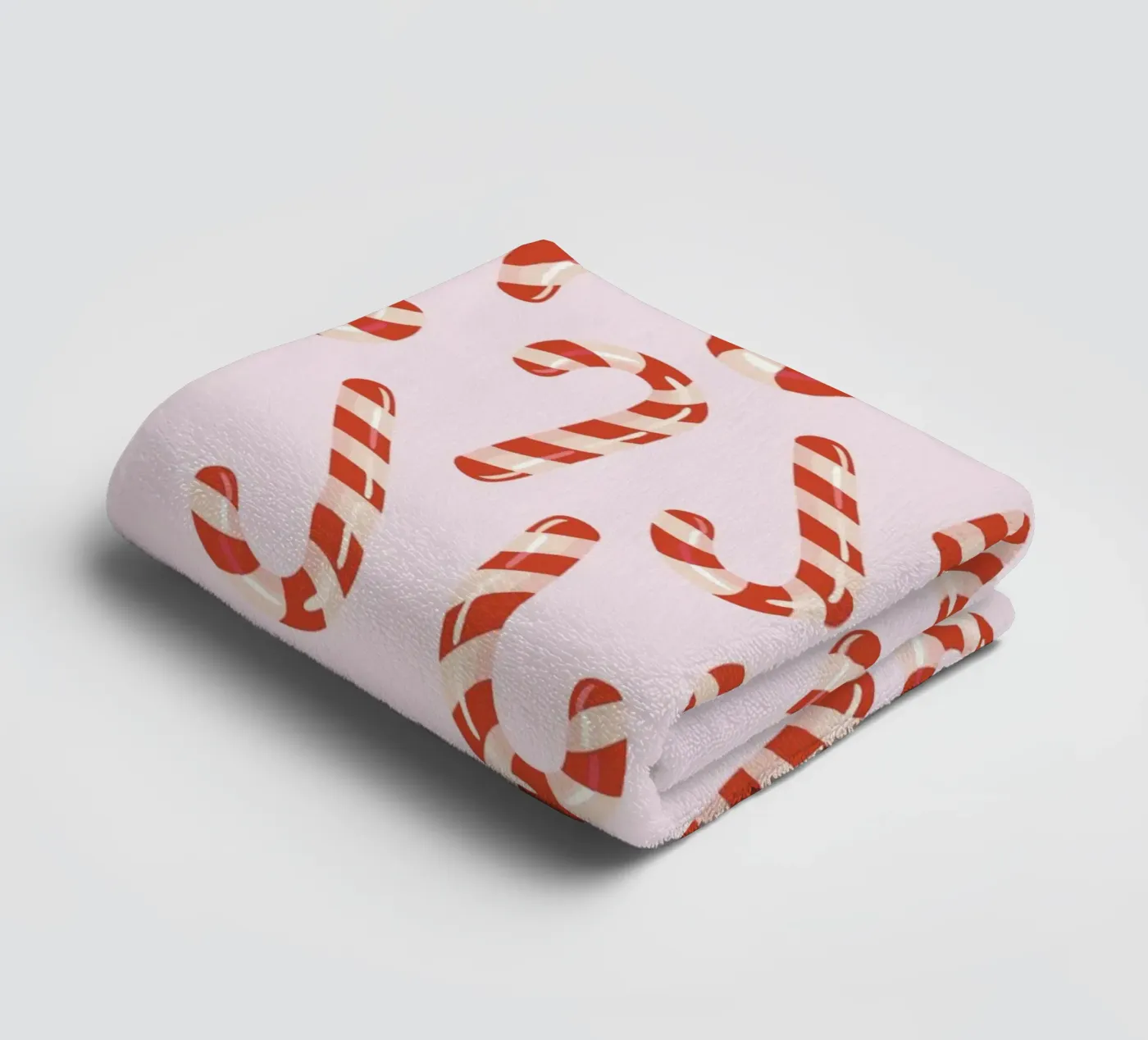 Candy canes pattern Handtuch von Happypatterns