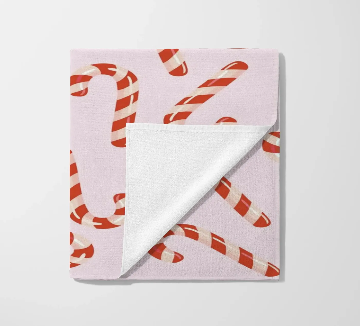 Candy canes pattern telo mare da Happypatterns