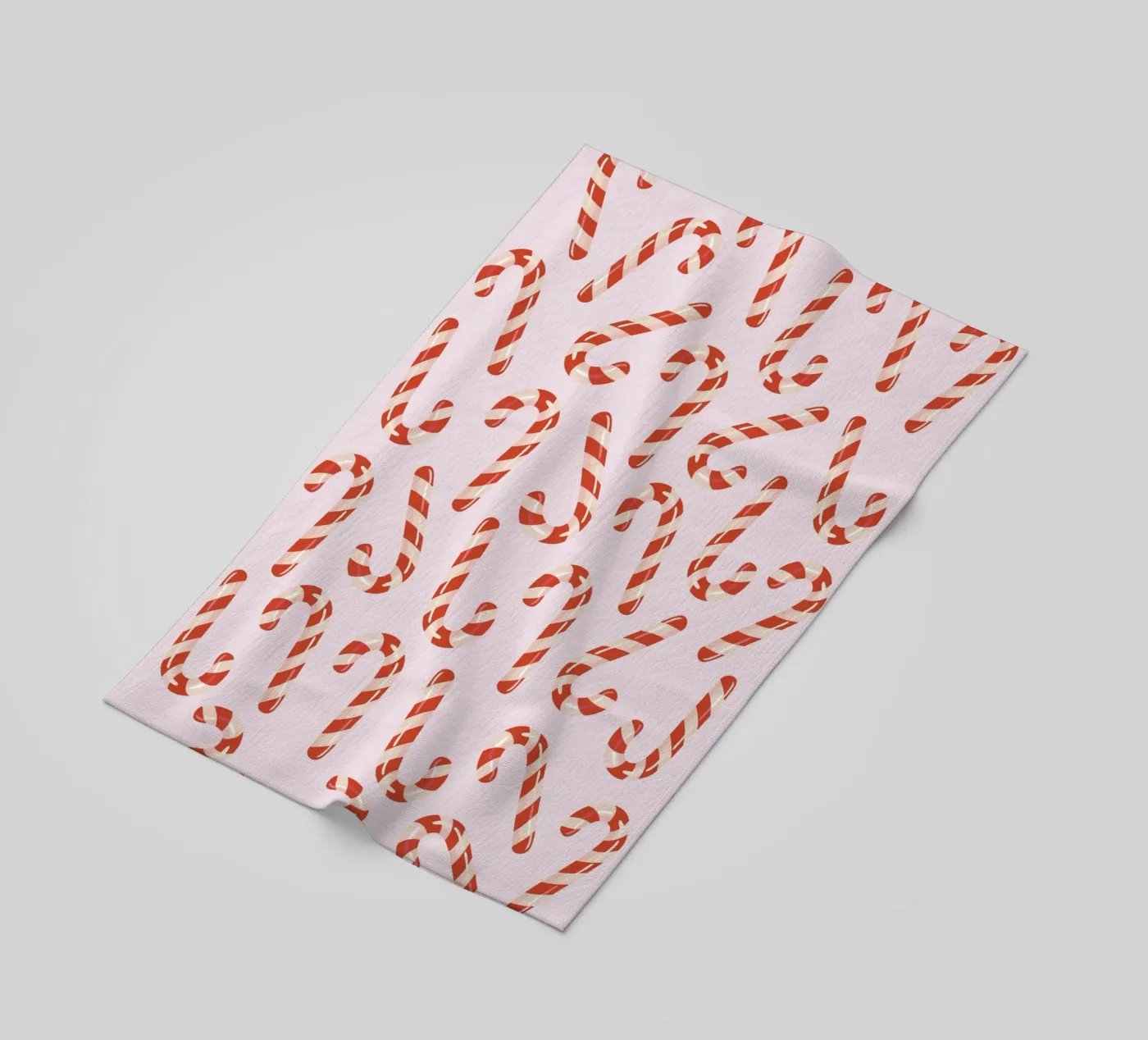 Candy canes pattern telo mare da Happypatterns