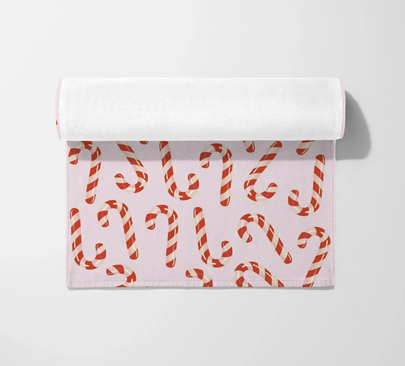 Candy canes pattern telo mare da Happypatterns