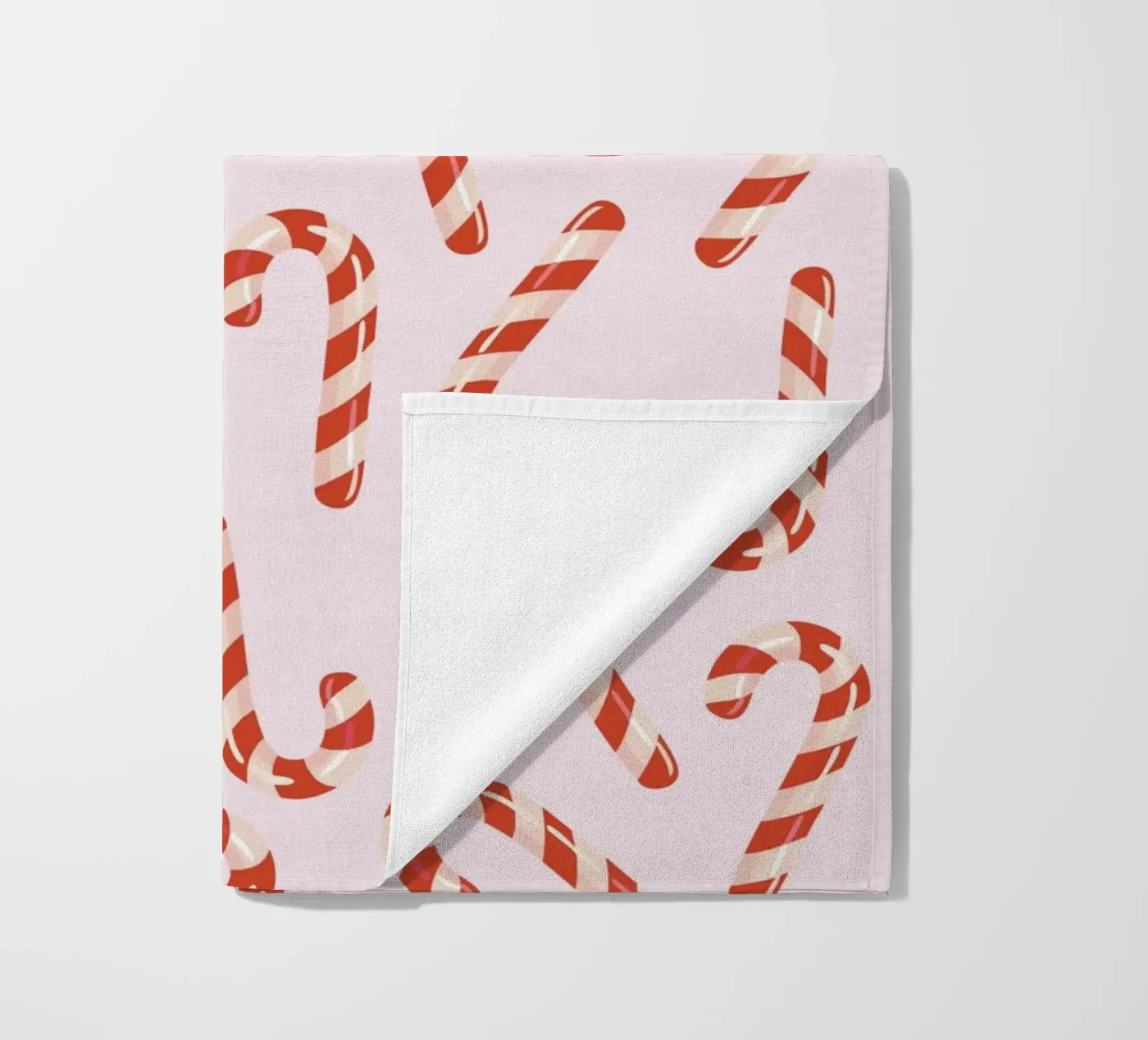 Candy canes pattern telo mare da Happypatterns