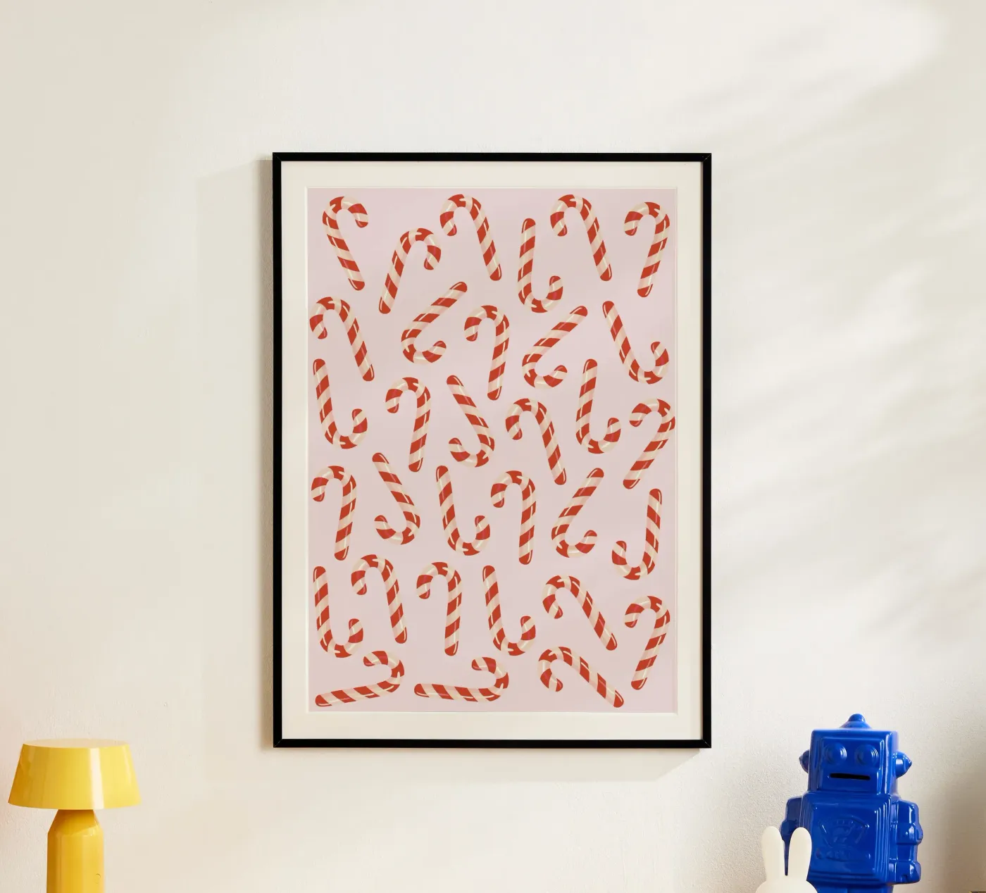 Candy canes pattern Poster von Happypatterns