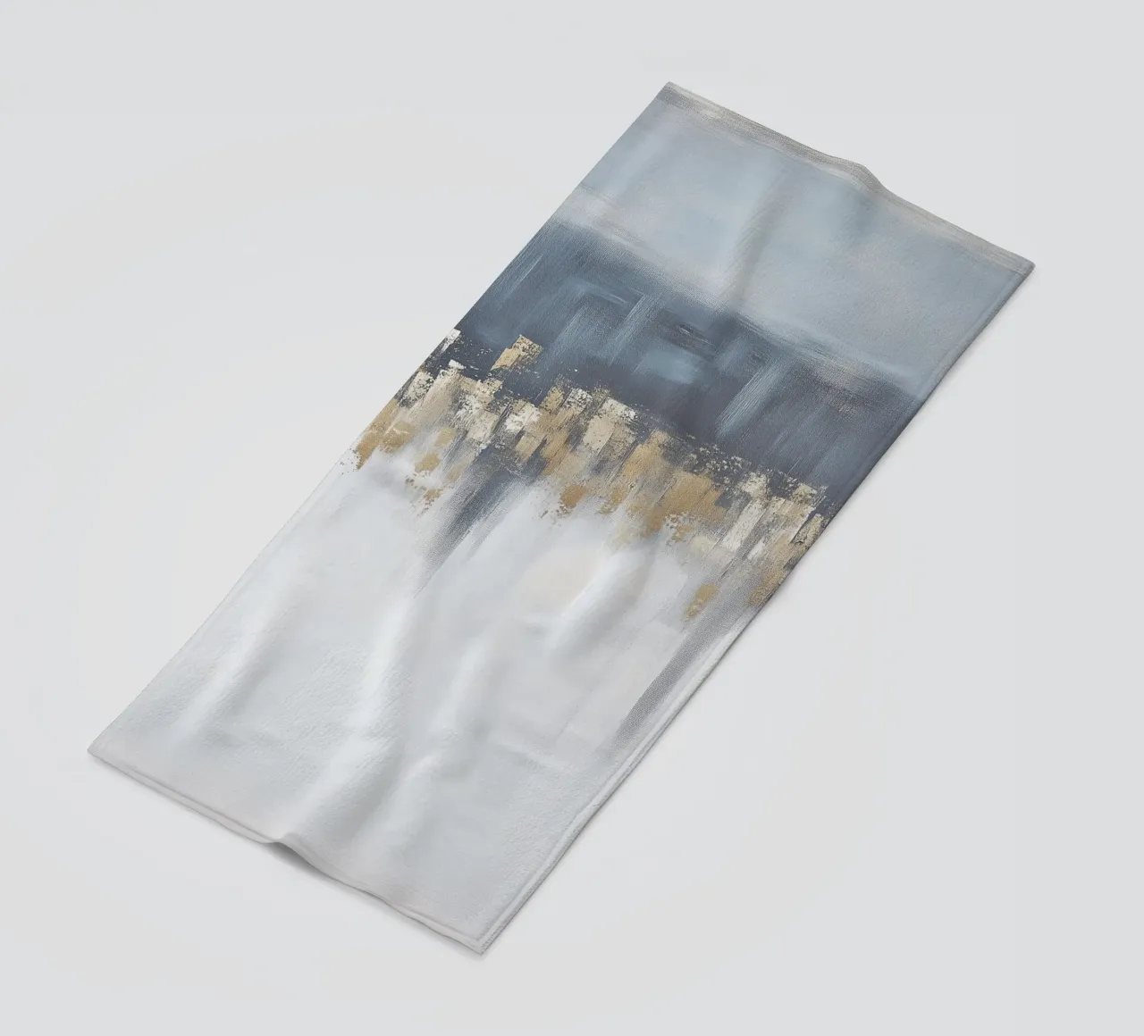 Abstract fields in pastel beach towel by Carinaprint