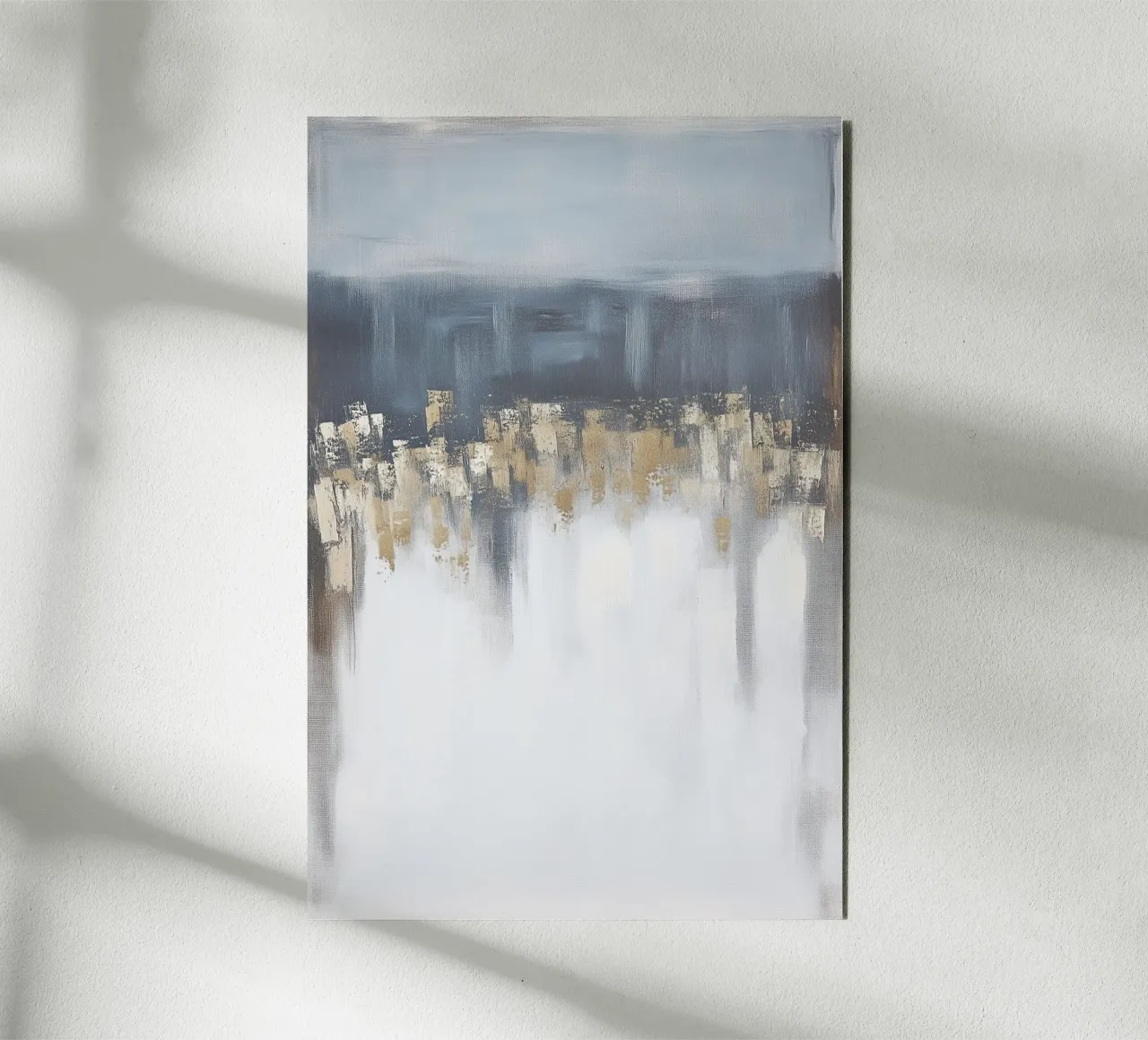 Abstracte velden in pastel aluminium-dibond van Carinaprint