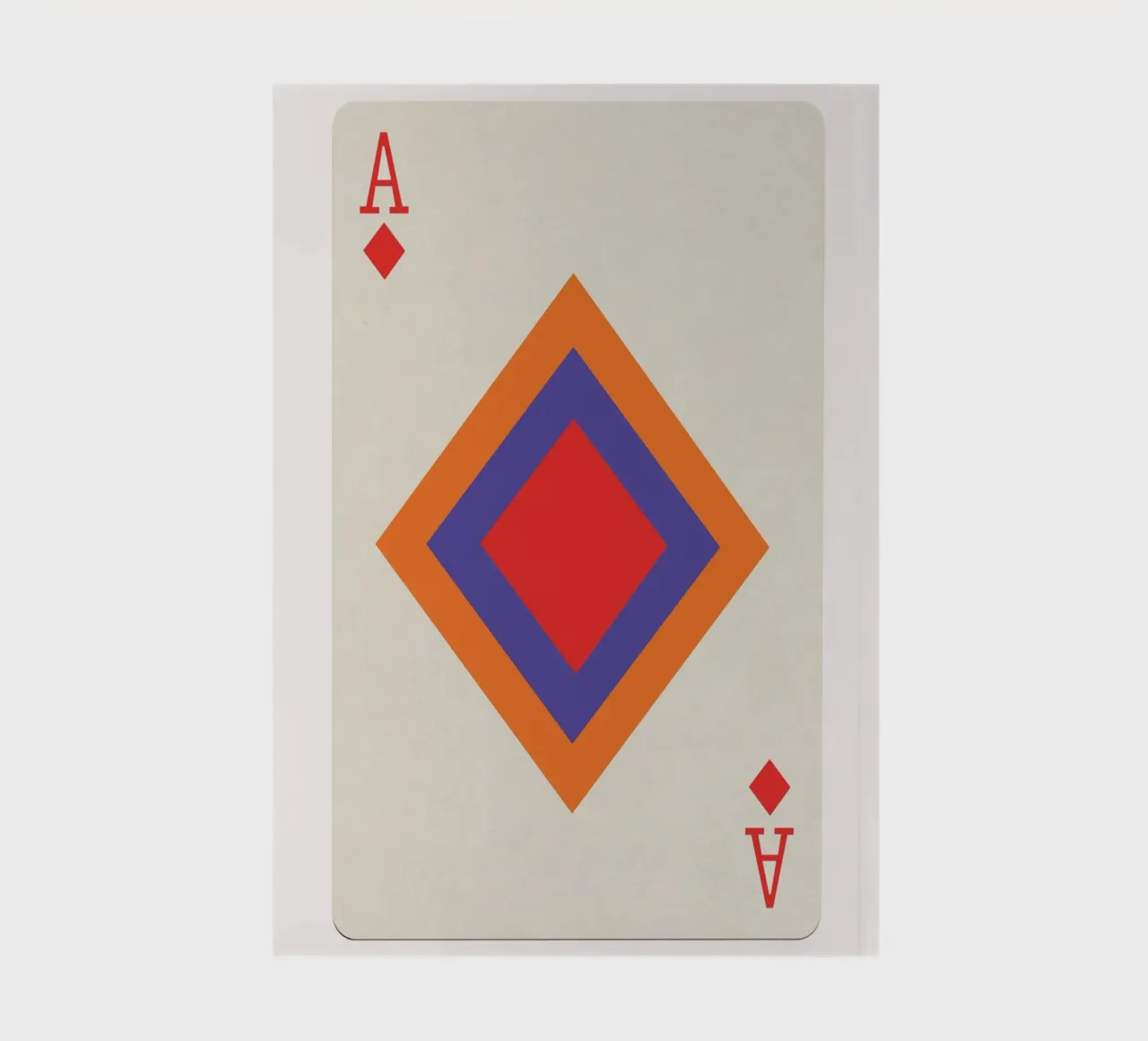 Vintage Retro Ace of Diamonds Playing Card Print carnet de notes de Honeymoon Hotel