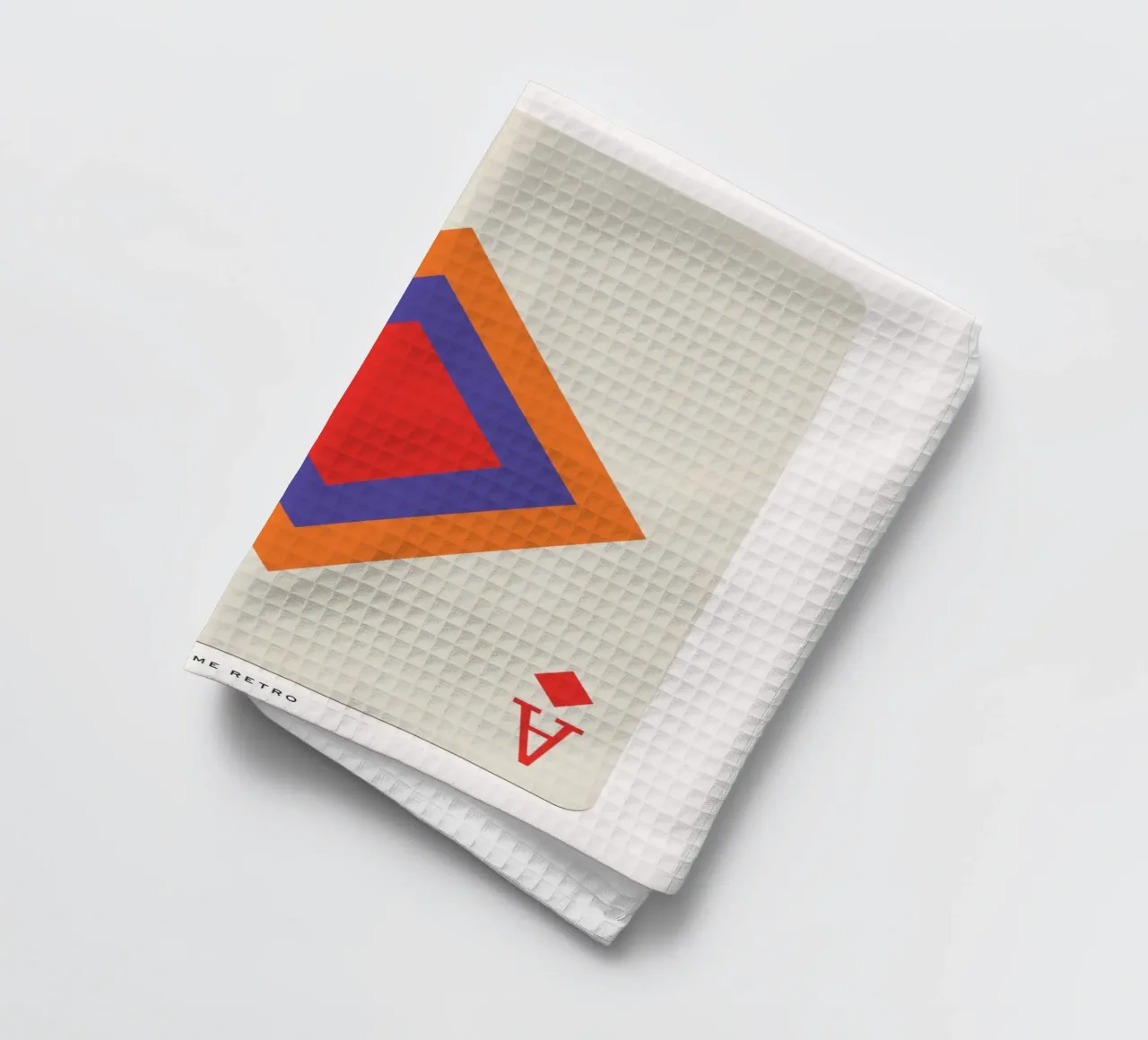 Vintage Retro Ace of Diamonds Playing Card Print canovaccio da cucina da Honeymoon Hotel