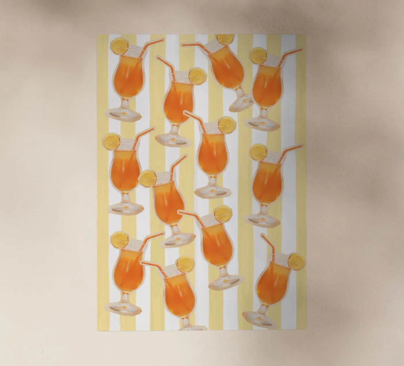 Cocktail pattern pellicola backlit da Happypatterns