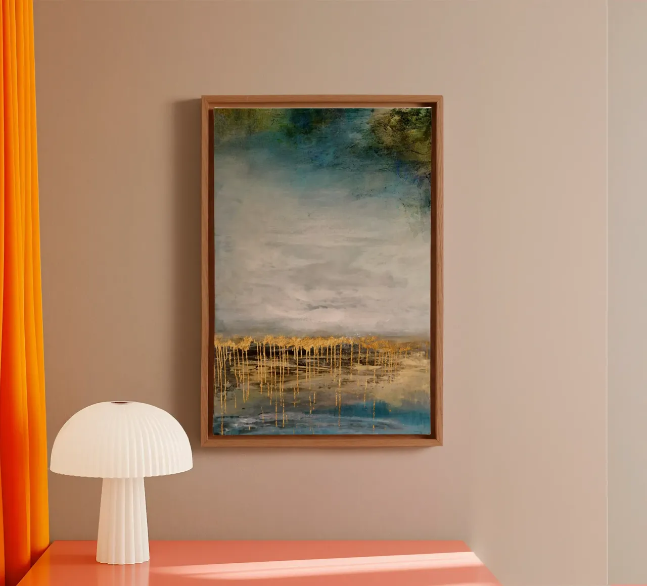 Rustic Wall tela con Cornice a cassetta da Artsy Bessy