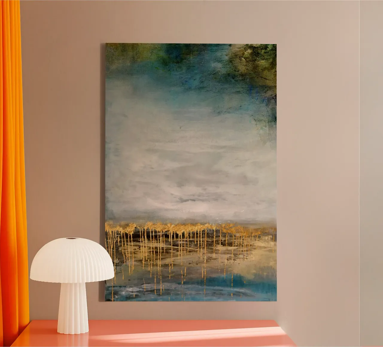 Rustic Wall tela con Cornice a cassetta da Artsy Bessy