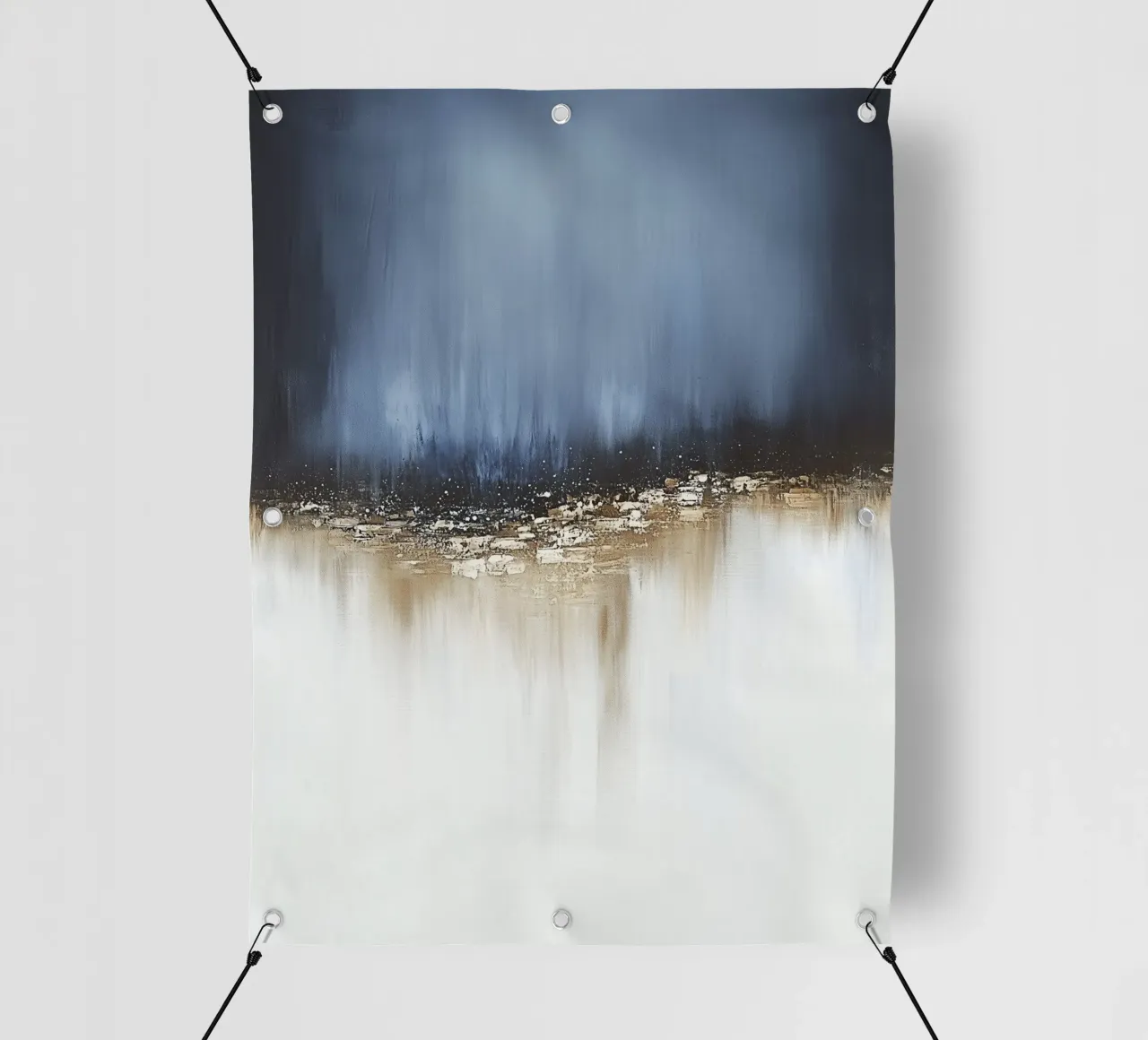 Abstract blue boho structure pvc cover by Carinaprint