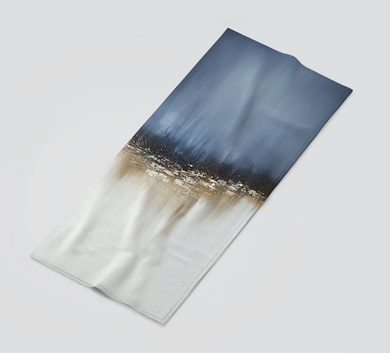 Structure abstraite bleue boho serviette de plage de Carinaprint