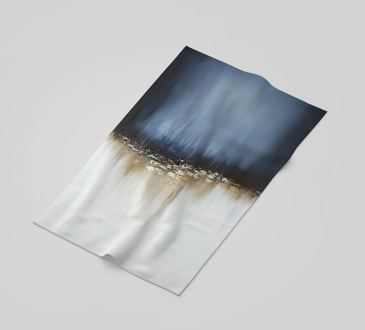 Structure abstraite bleue boho serviette de plage de Carinaprint