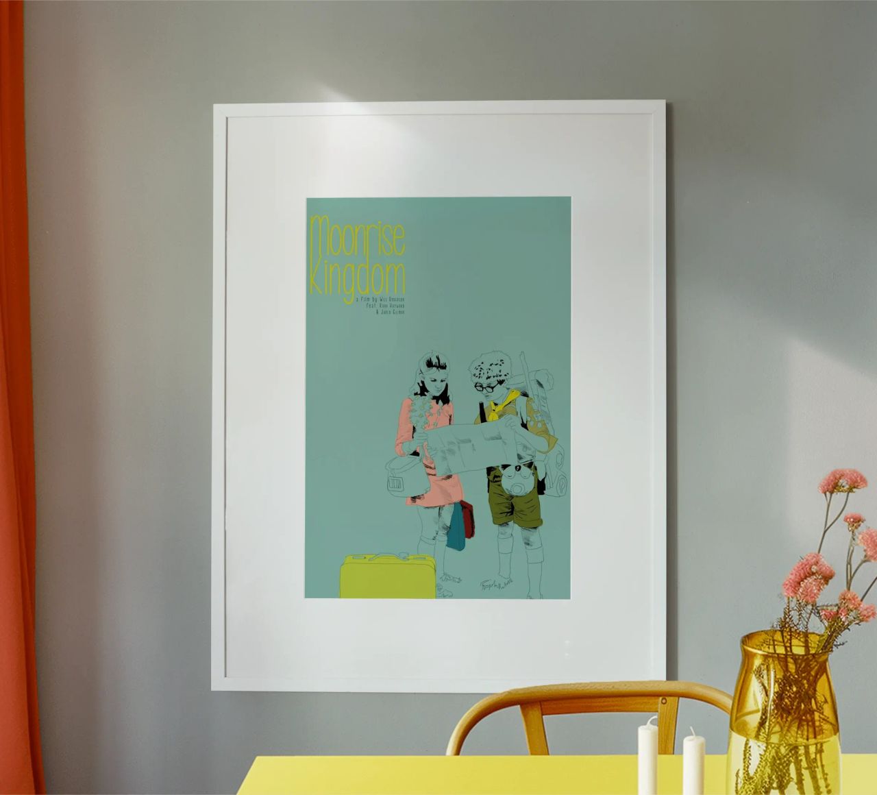 Moonrise Kingdom poster by La Belette Rose