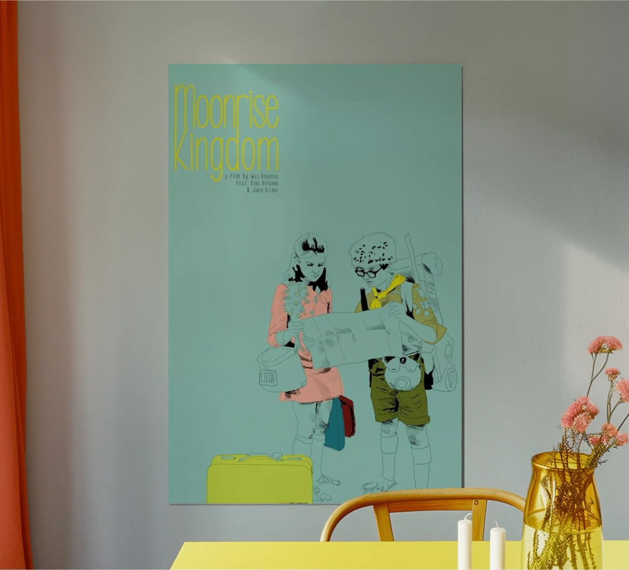 Moonrise Kingdom poster by La Belette Rose