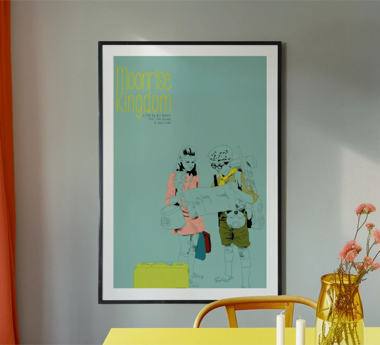 Moonrise Kingdom poster by La Belette Rose