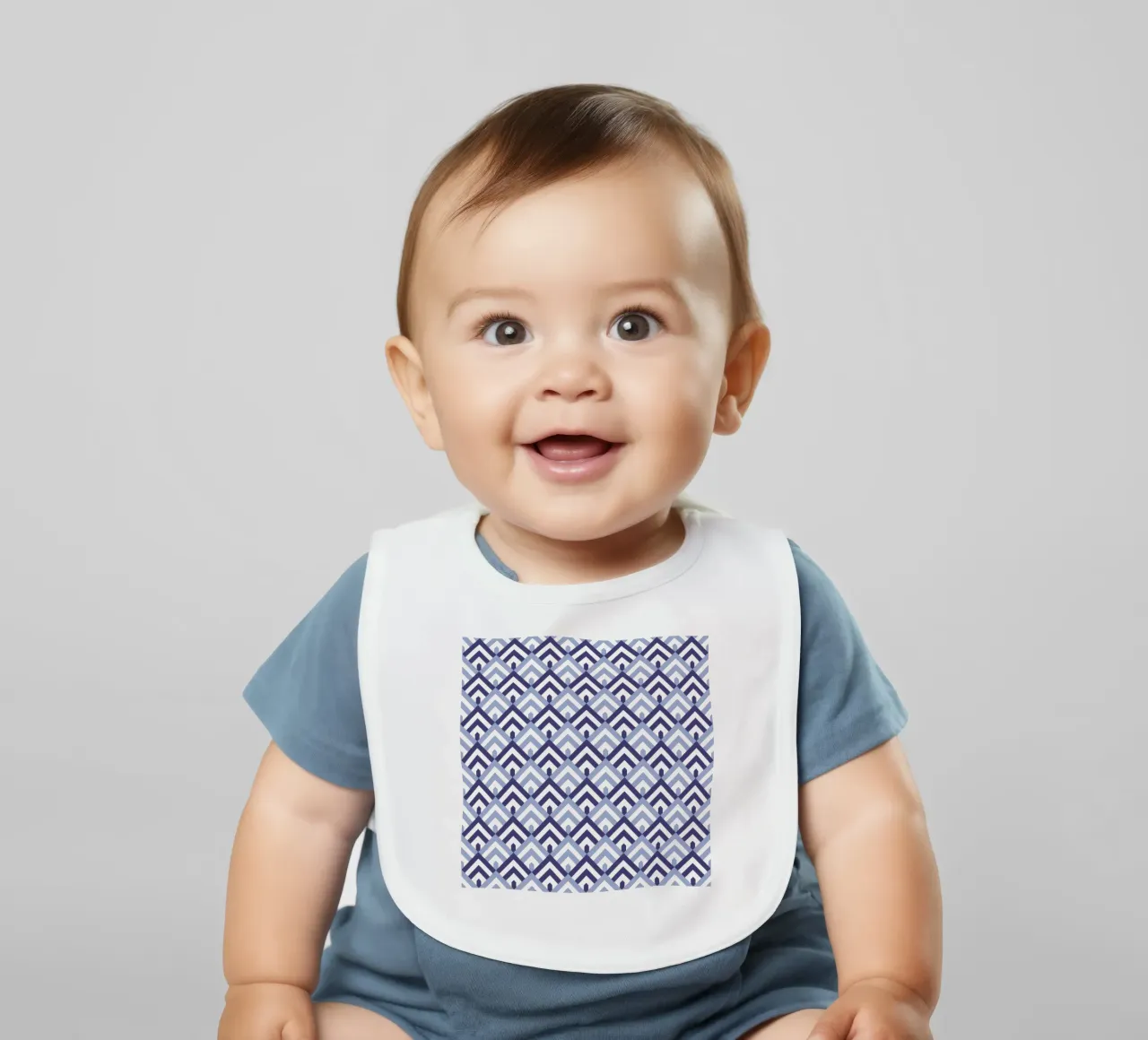 Blue Mountain Pattern Babylätzchen von amini54