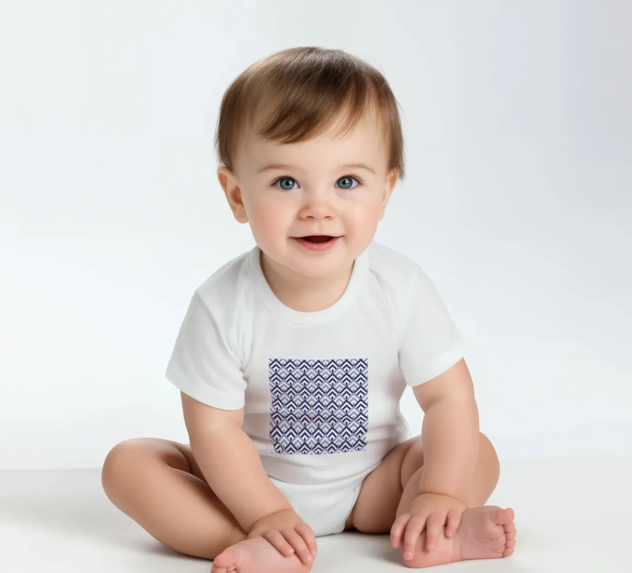 Motif de la montagne bleue body bébé de amini54