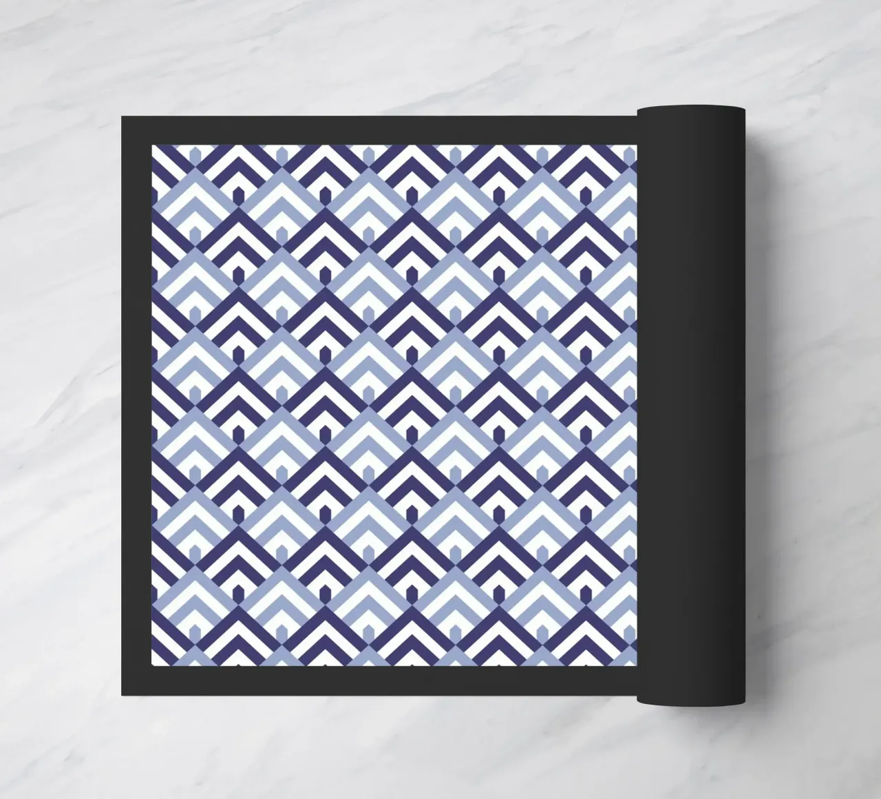 Blue Mountain Pattern doormat by amini54