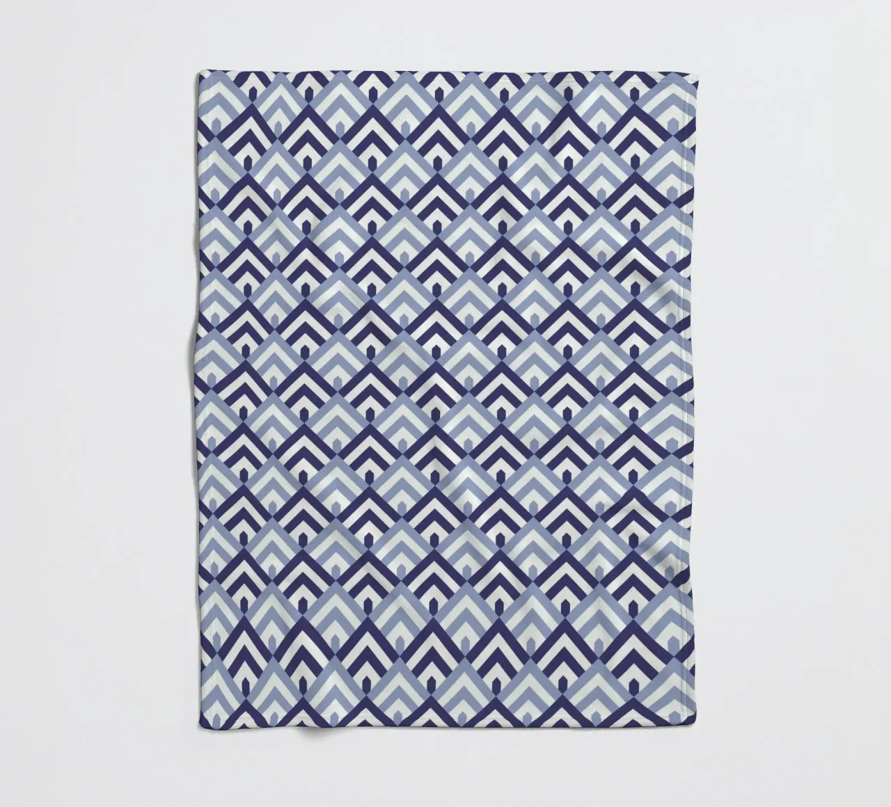 Blauer Berg-Muster Fleecedecke von amini54