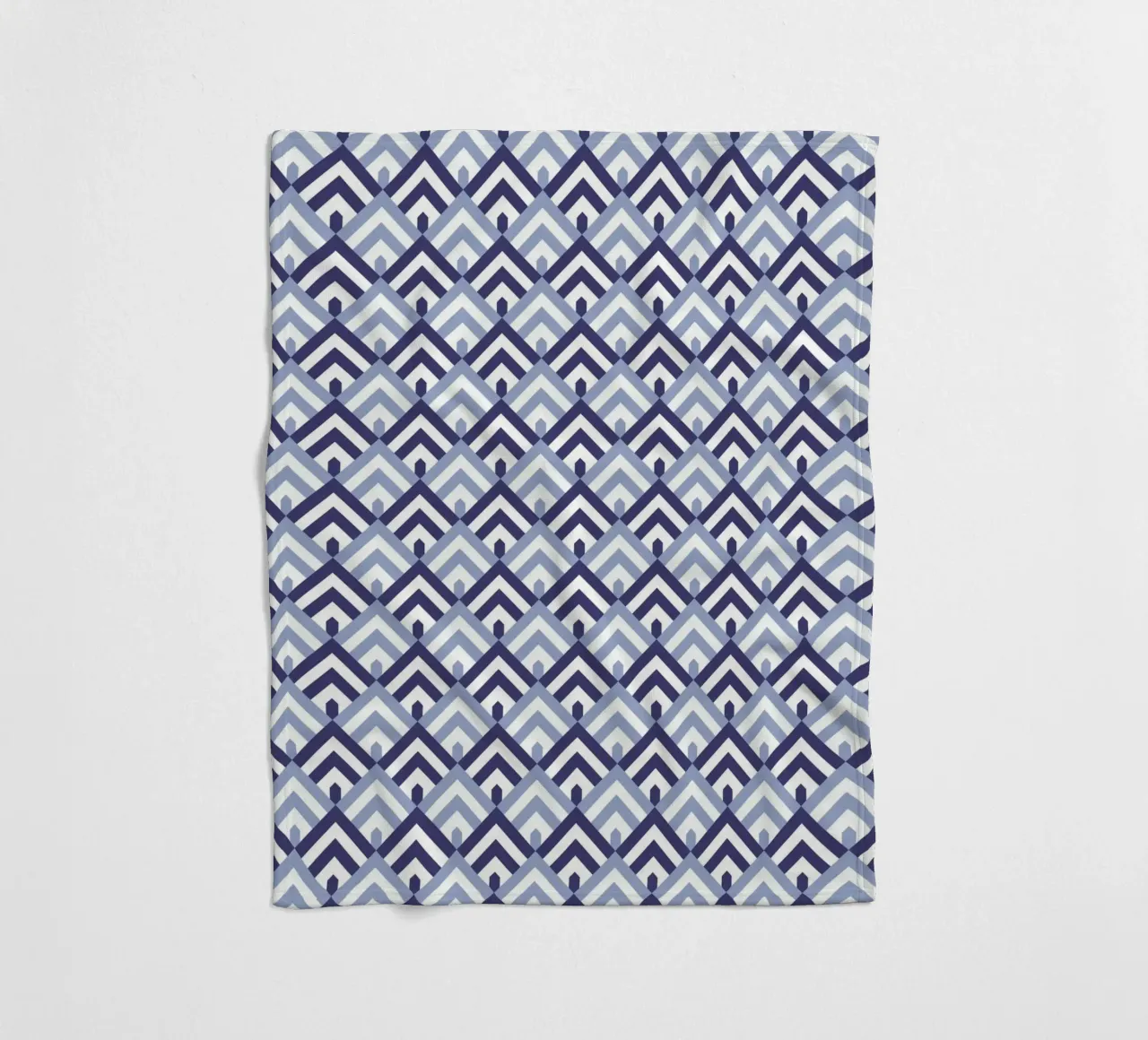 Blauer Berg-Muster Fleecedecke von amini54