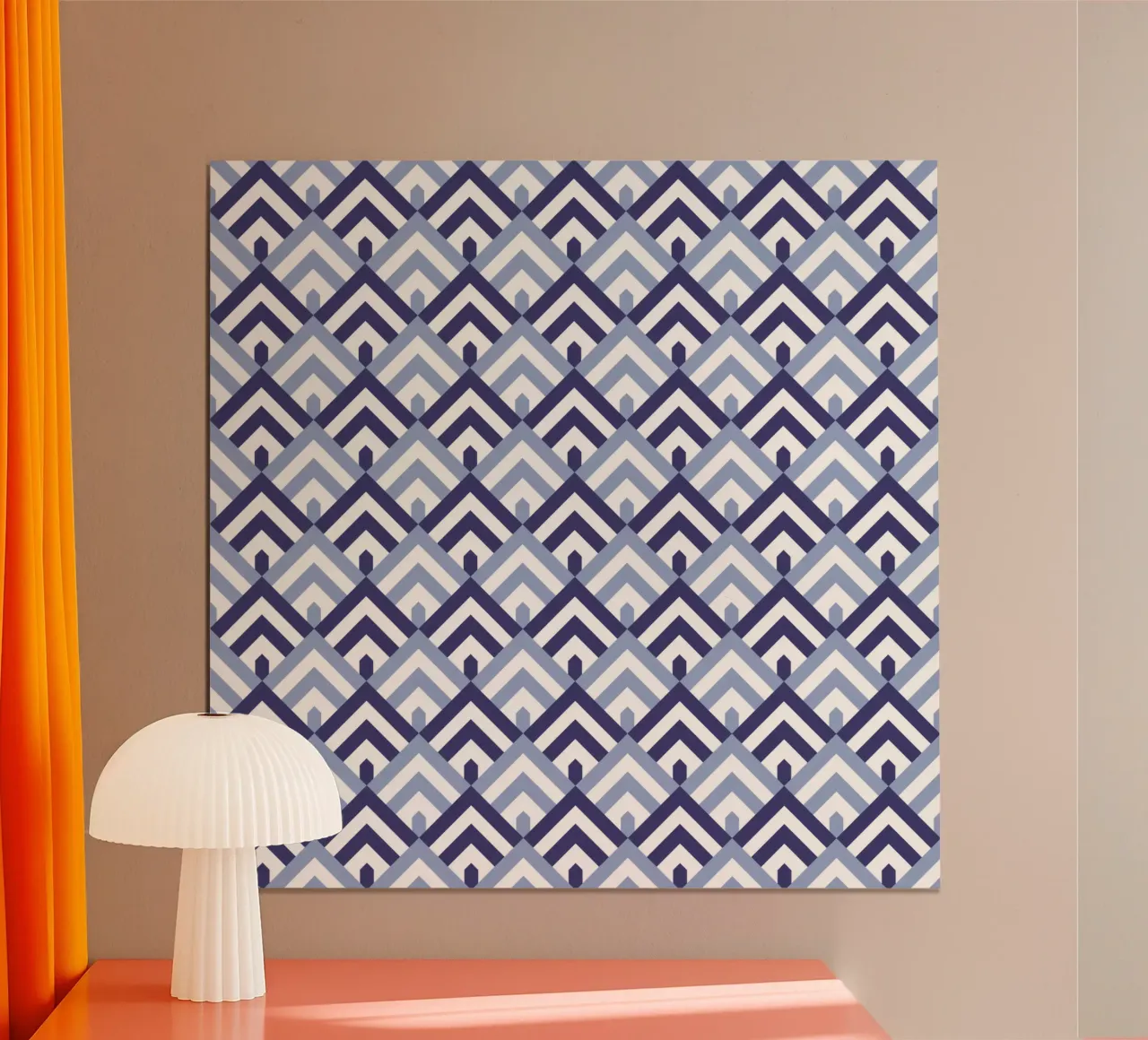 Blue Mountain Pattern poster by amini54