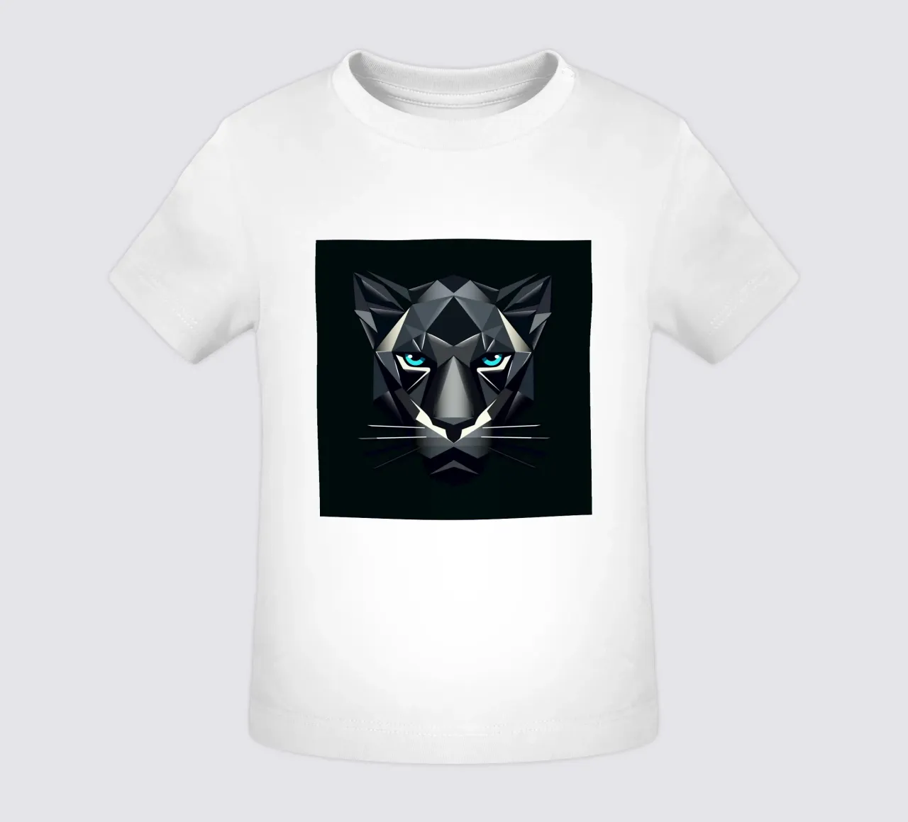 Geometric panther - power and elegance combined baby t-shirt by namosh