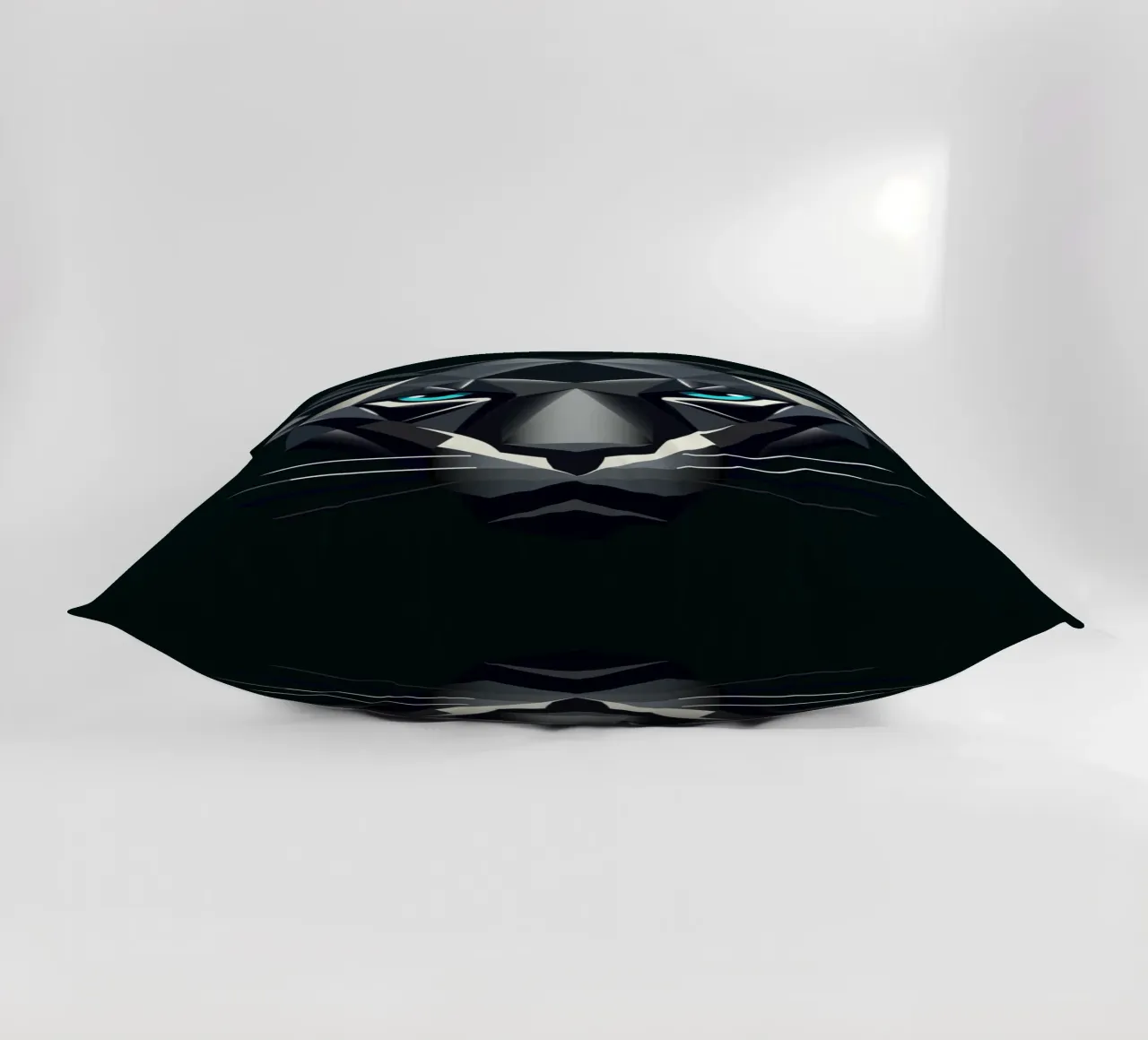 Geometric panther - power and elegance combined decorative cushion by namosh