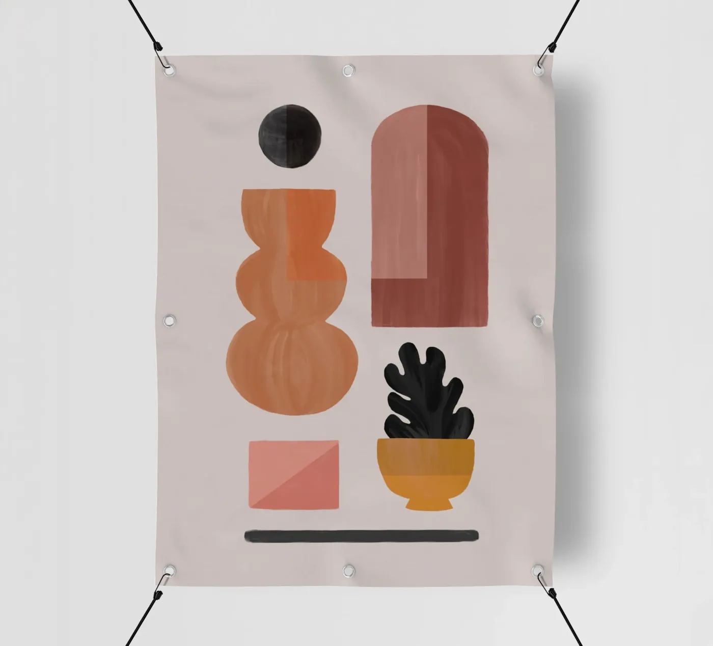 Boho Objects I pvc cover by Orara Studio