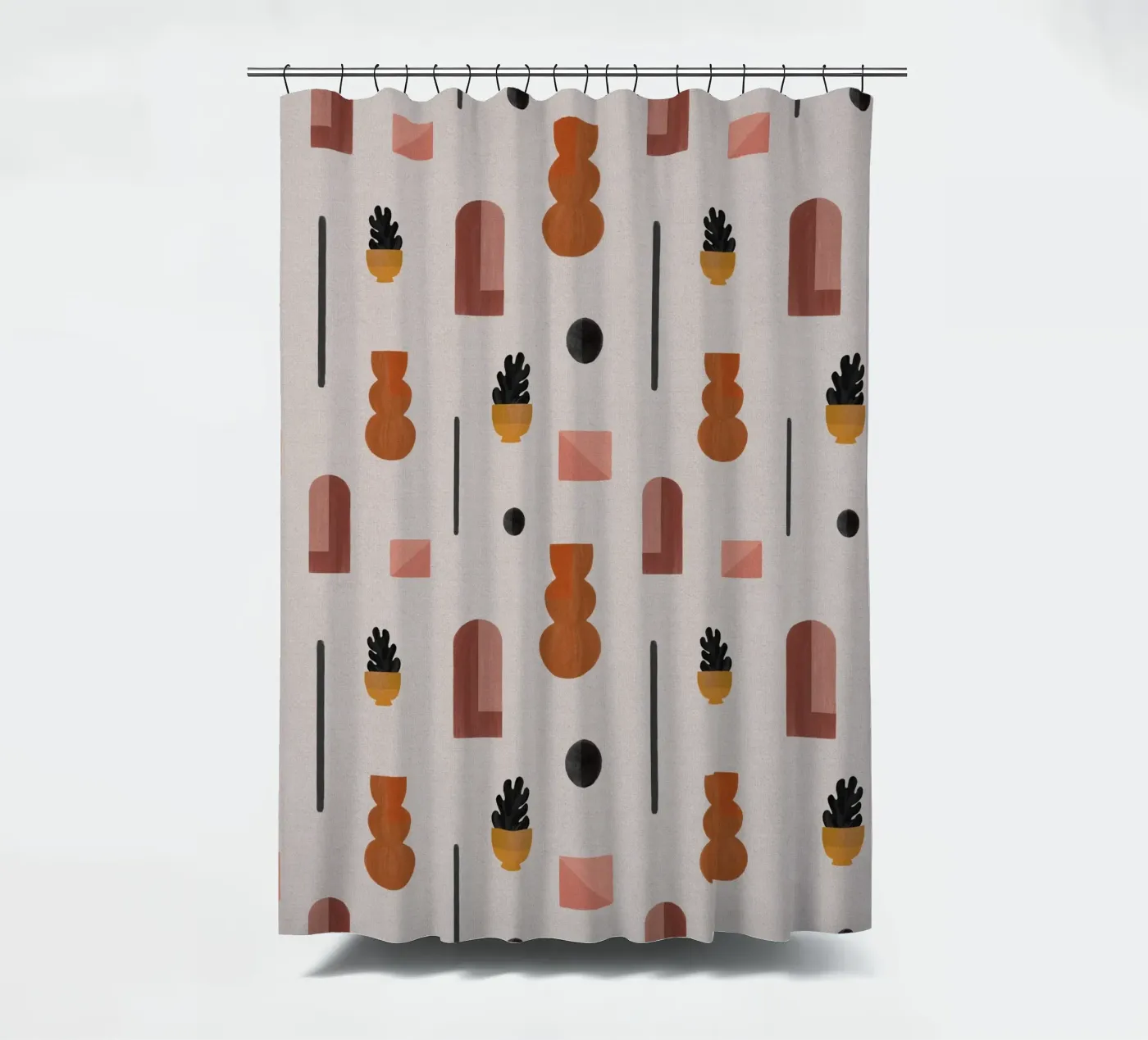 Boho Objects I shower curtain by Orara Studio