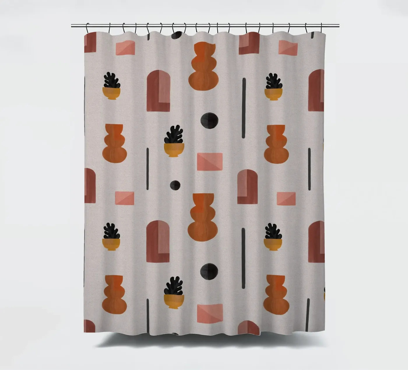 Boho Objects I shower curtain by Orara Studio