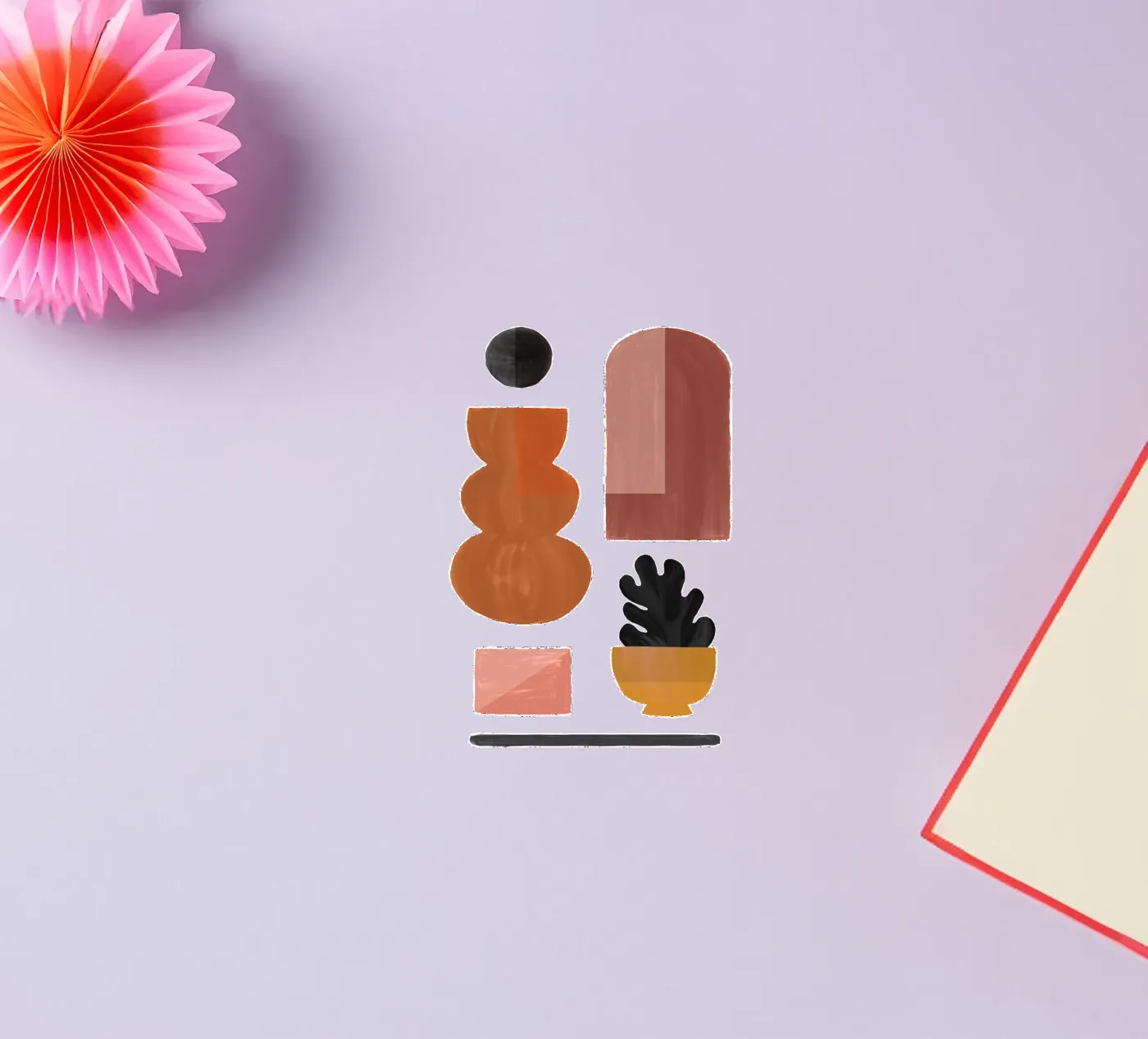 Boho objecten I sticker van Orara Studio