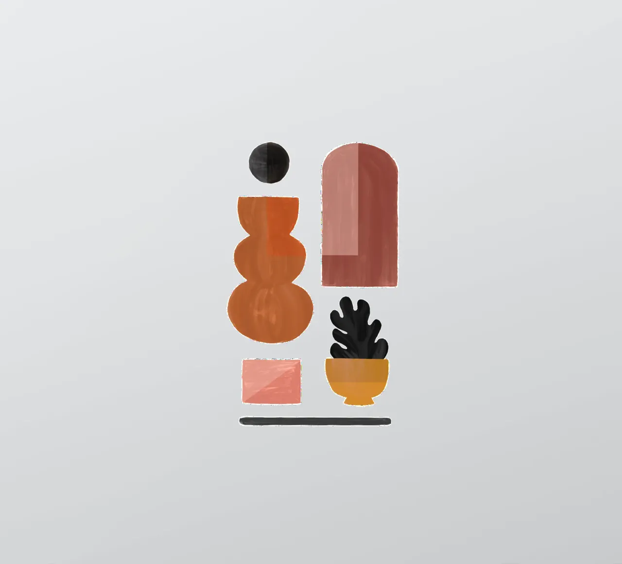 Boho Objects I sticker by Orara Studio