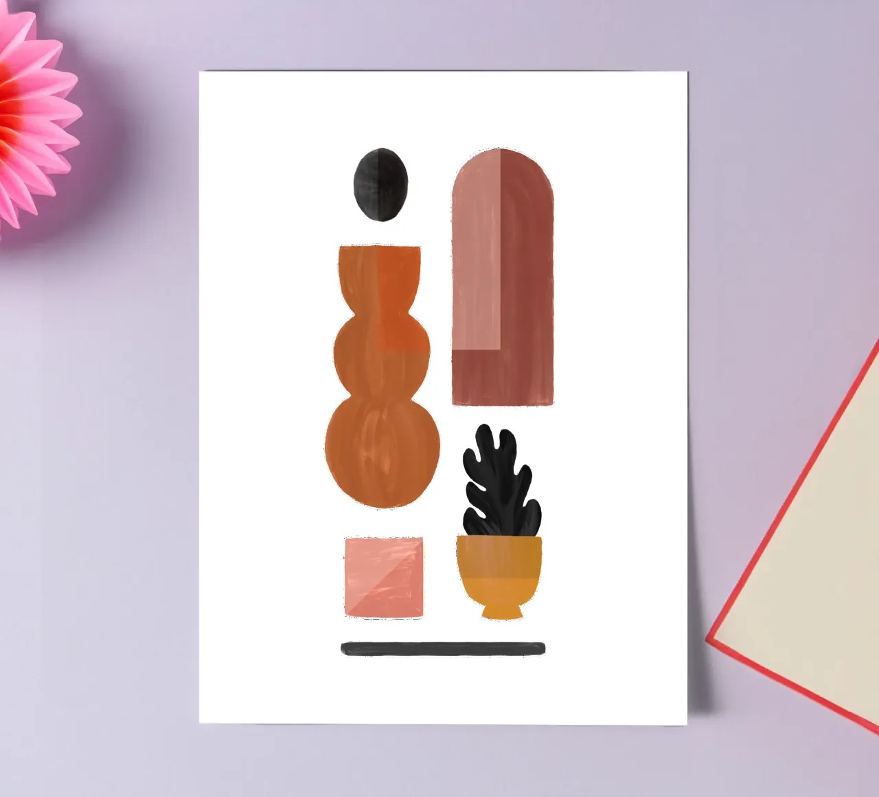 Boho Objects I sticker sheet by Orara Studio