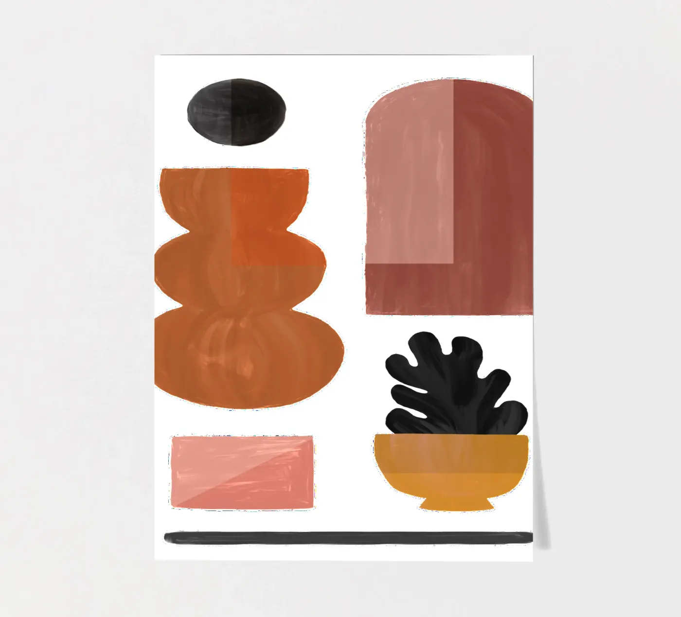 Boho-Objekte I Stickerbogen von Orara Studio