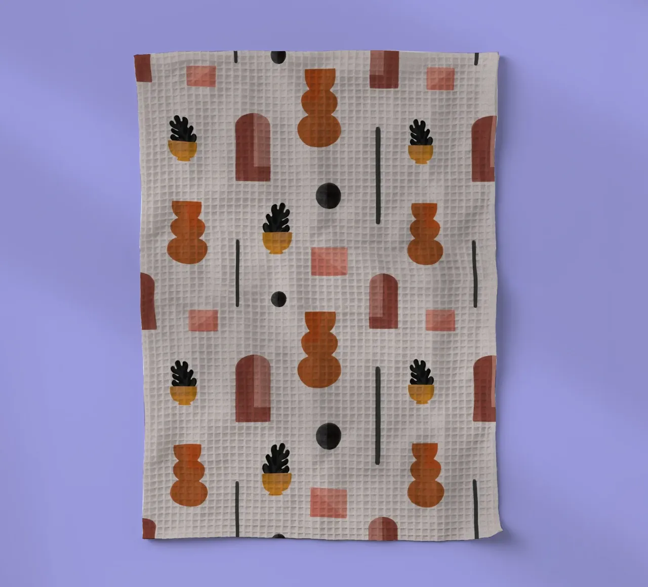 Boho Objects I tea towel by Orara Studio