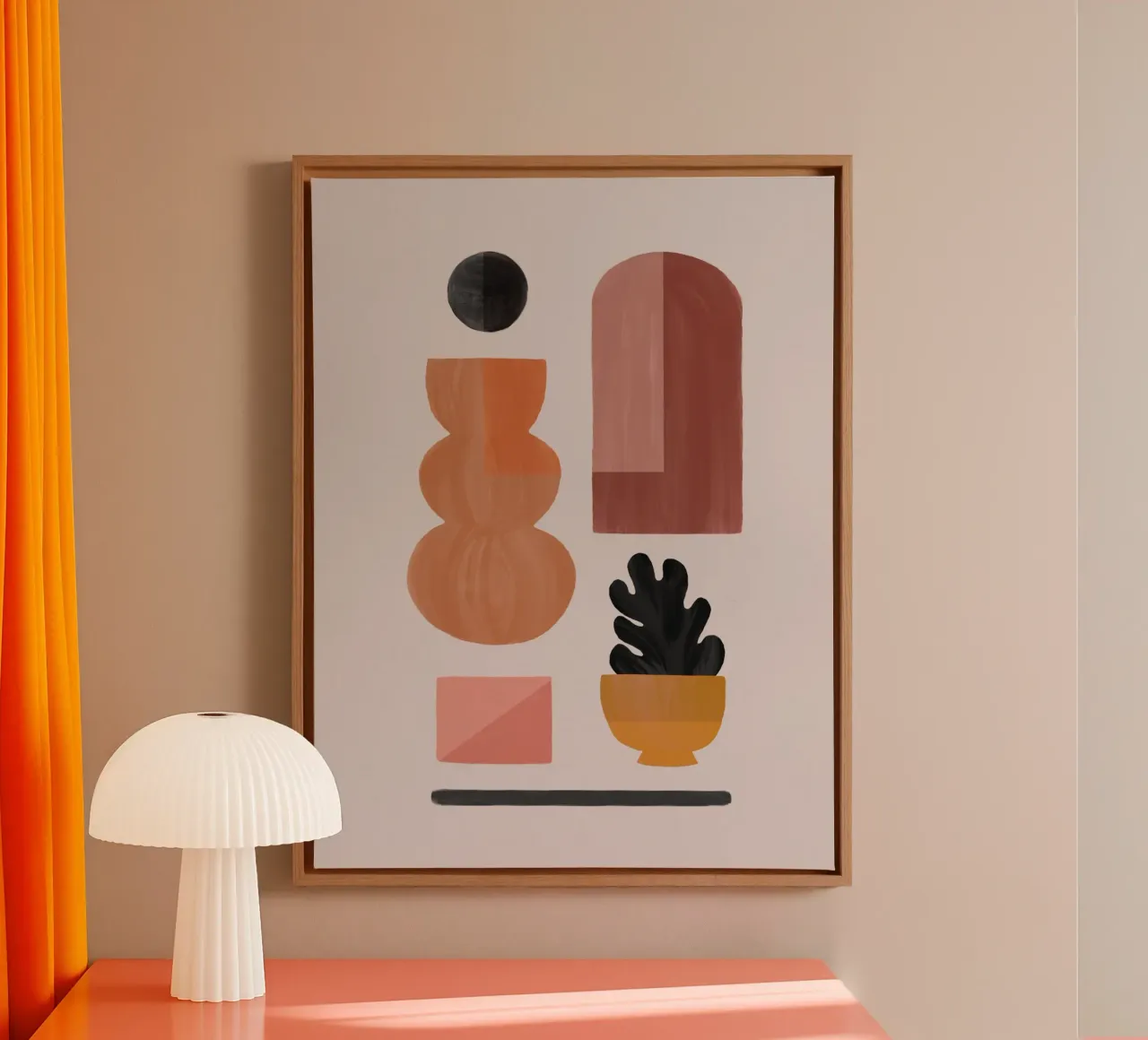 Boho Objects I canvas by Orara Studio