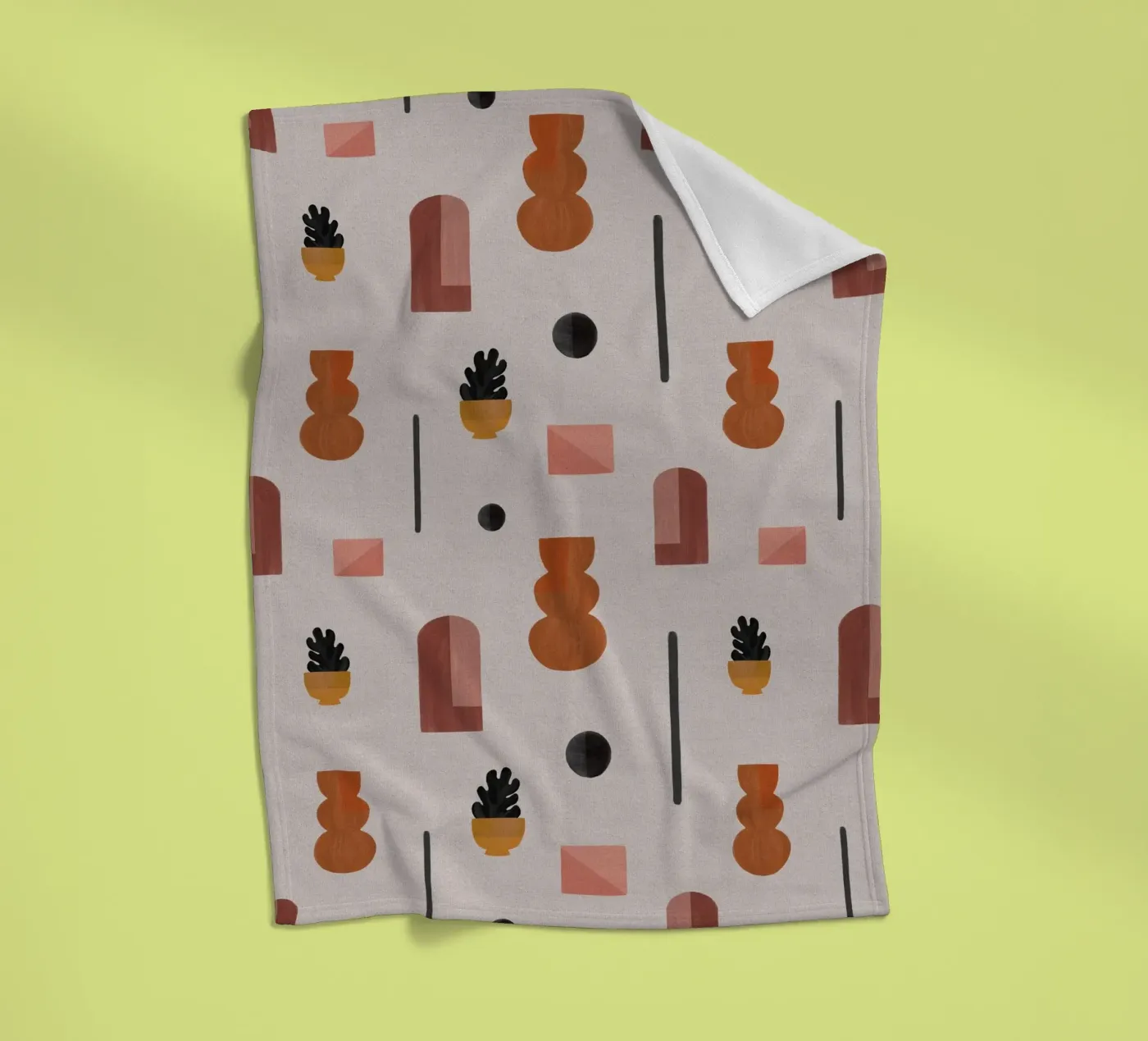 Boho Objects I plaid polaire de Orara Studio