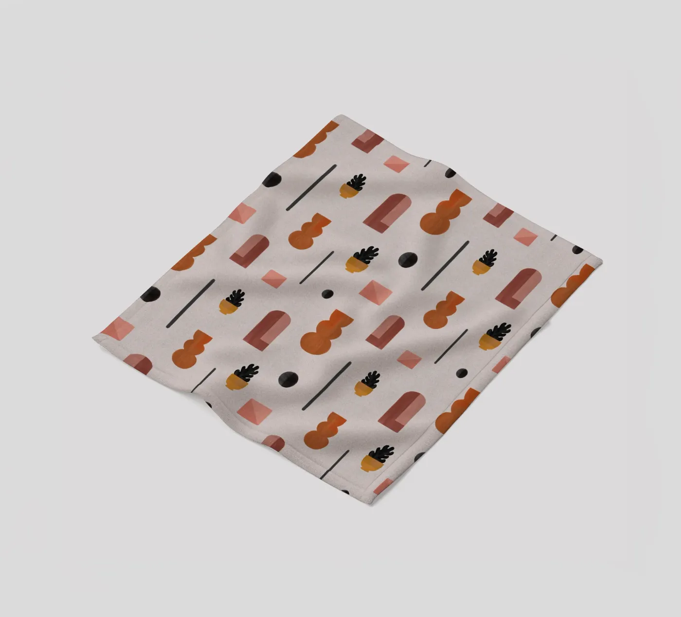 Boho Objects I fleecedeken van Orara Studio