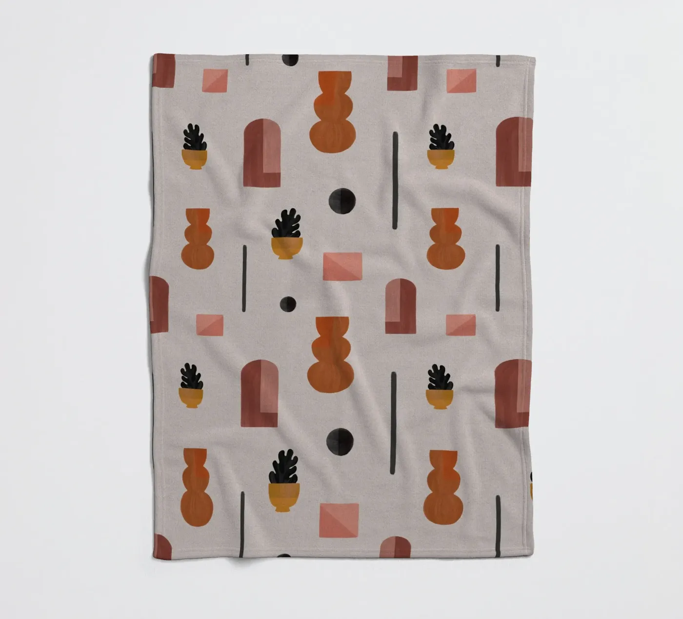 Boho Objects I plaid polaire de Orara Studio