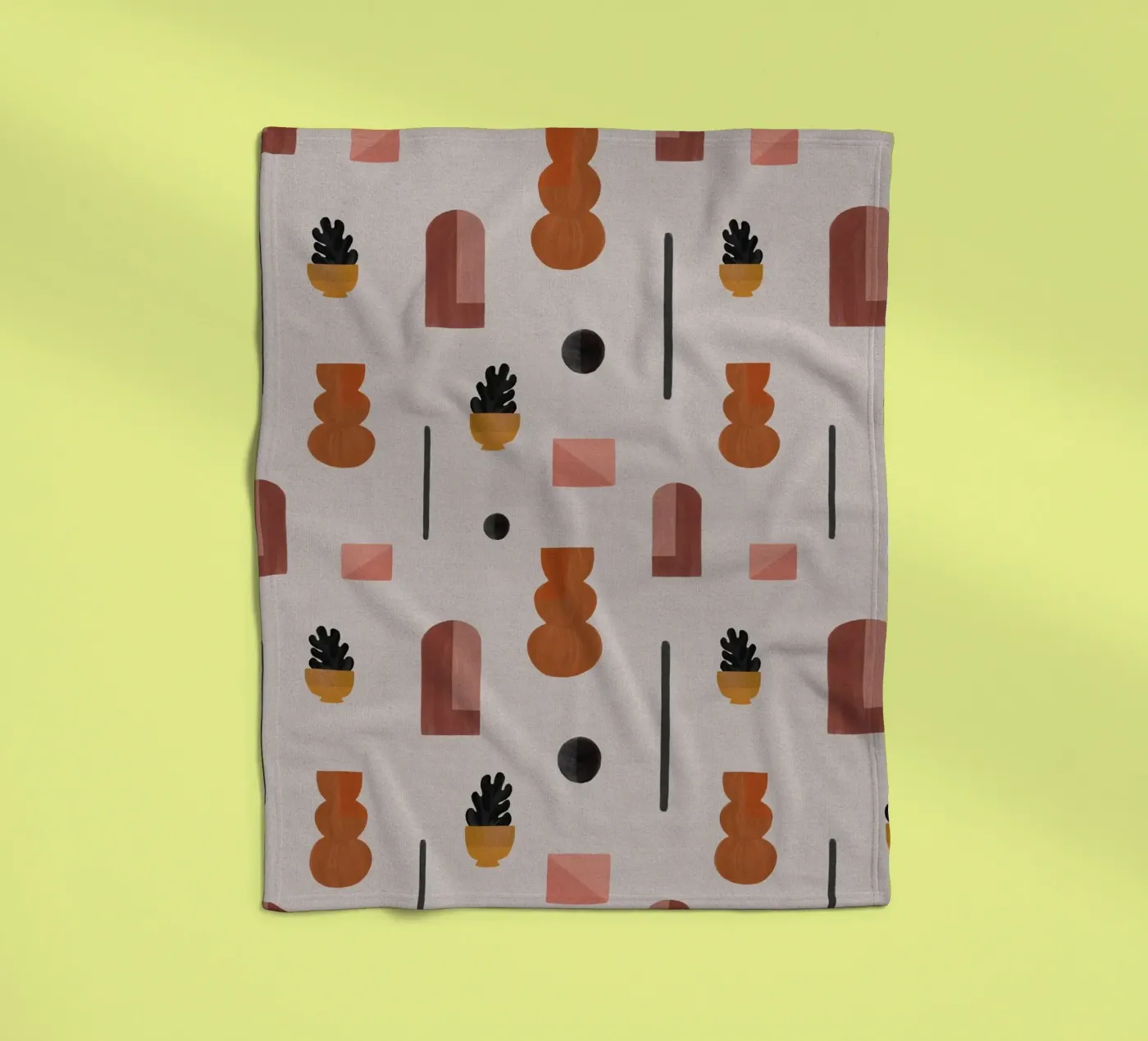 Boho Objects I plaid polaire de Orara Studio